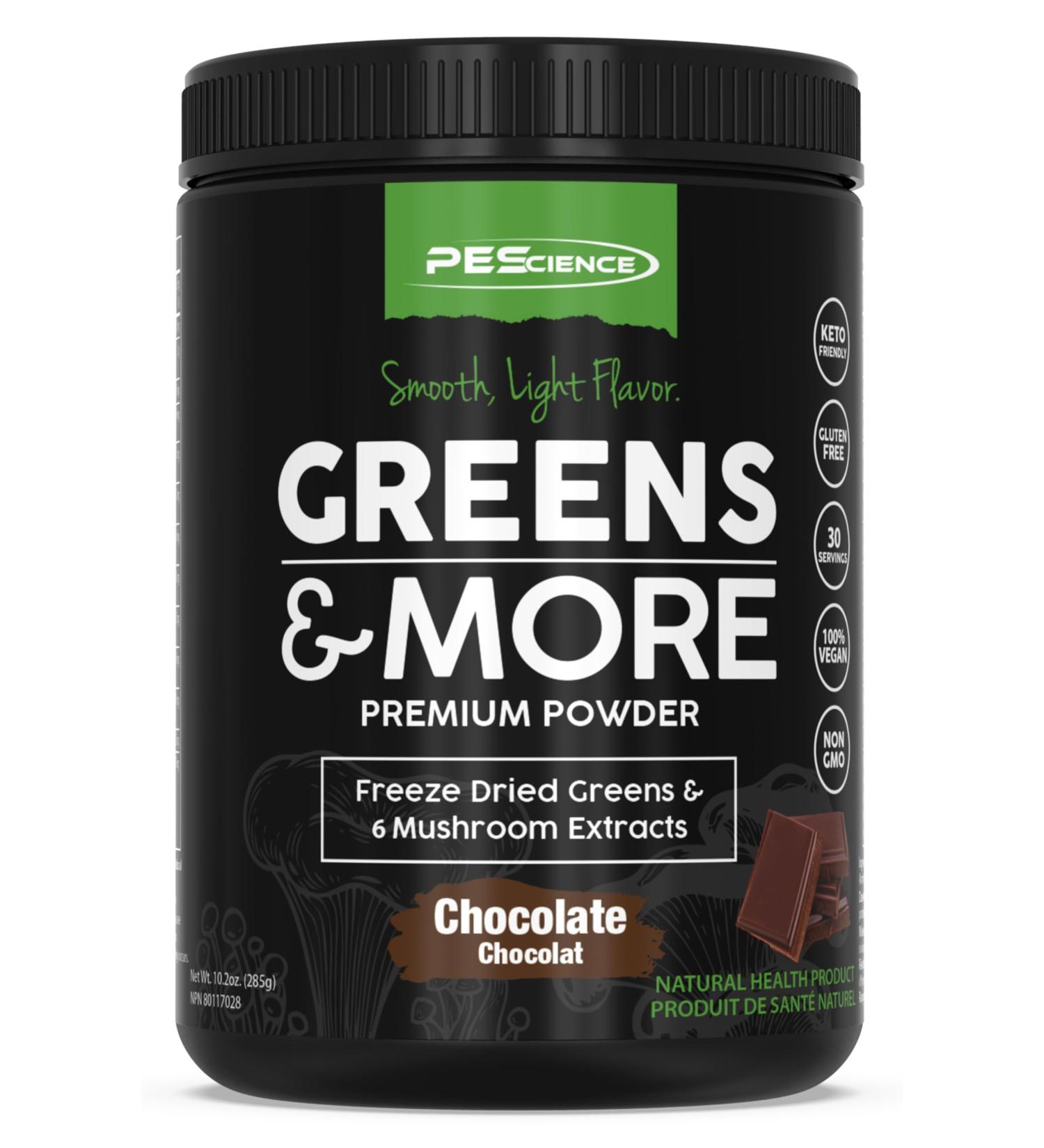 PEScience Greens & More 30 Serve (Chocolate) - Buy Online on GoSupps.com