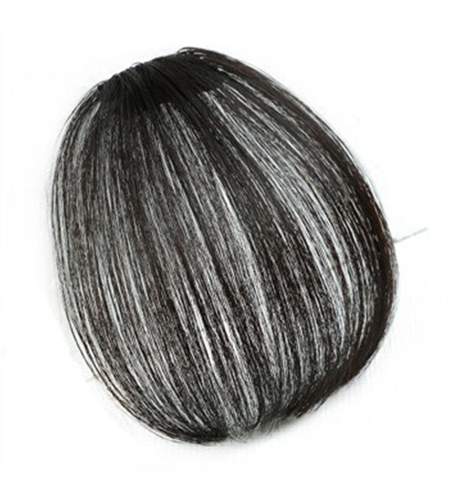 Bangs Hair Clip Bangs Hair for Women Clip In Blunt Fringe Bangs Non-remy Human Hair Air Fringe Bangs Invisible Seamless Indian Natural Straight Flat Bangs Hairpiece Clip in Bangs (Color : Black) - Buy Online on GoSupps.com