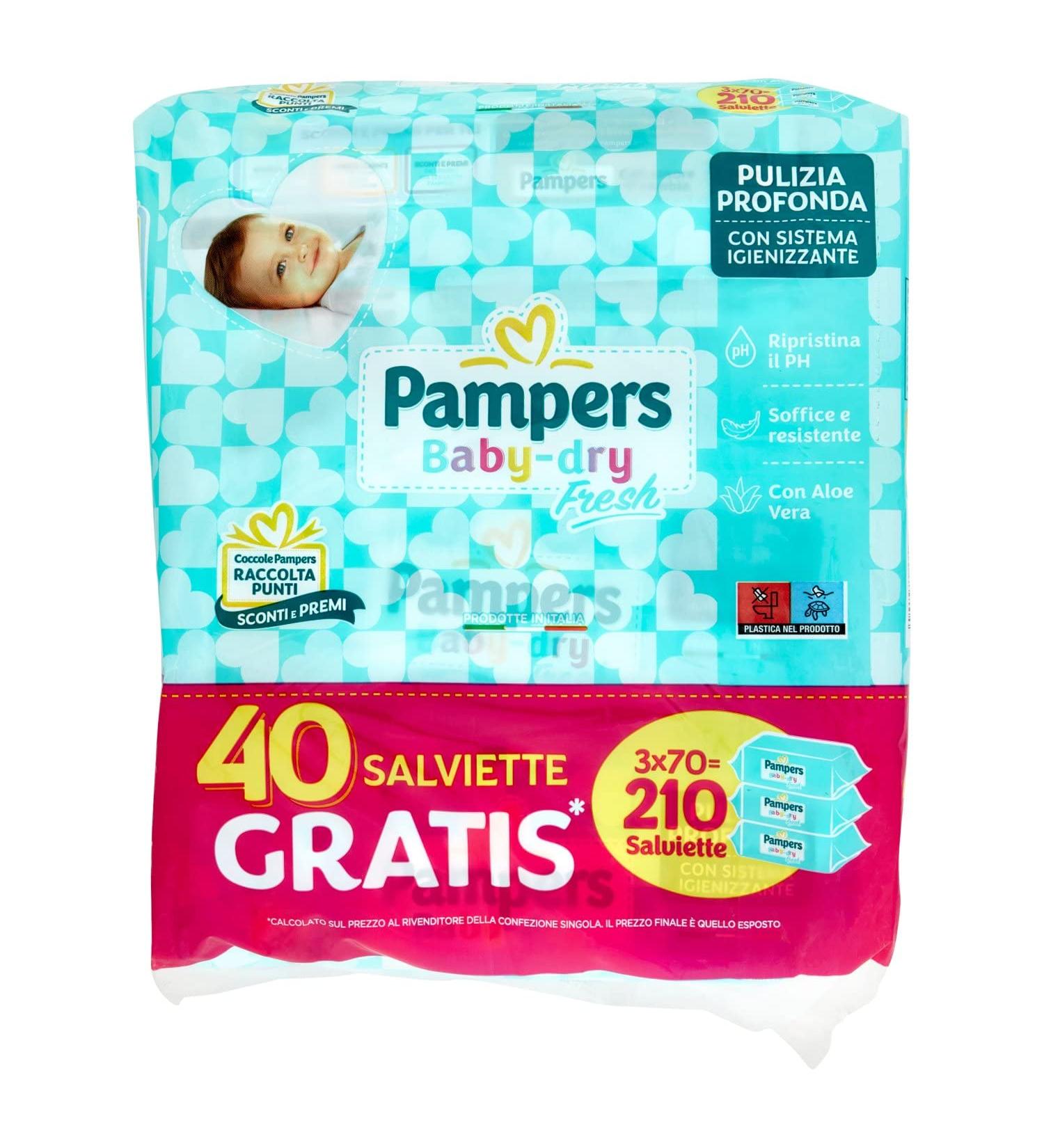 Pampers Baby Fresh Towels - 210 Premium Soft Wipes | International Shipping Available - Buy Online on GoSupps.com