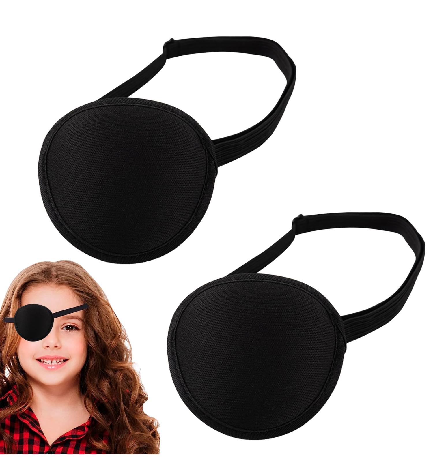 2Pcs Eye Patch Adjustable Medical Eye Patches for Adults Eye Patch Costume Eye Patches for Adults Medical Perfect for Left or Right Eye and Surgery Recovery Black - Buy Online on GoSupps.com