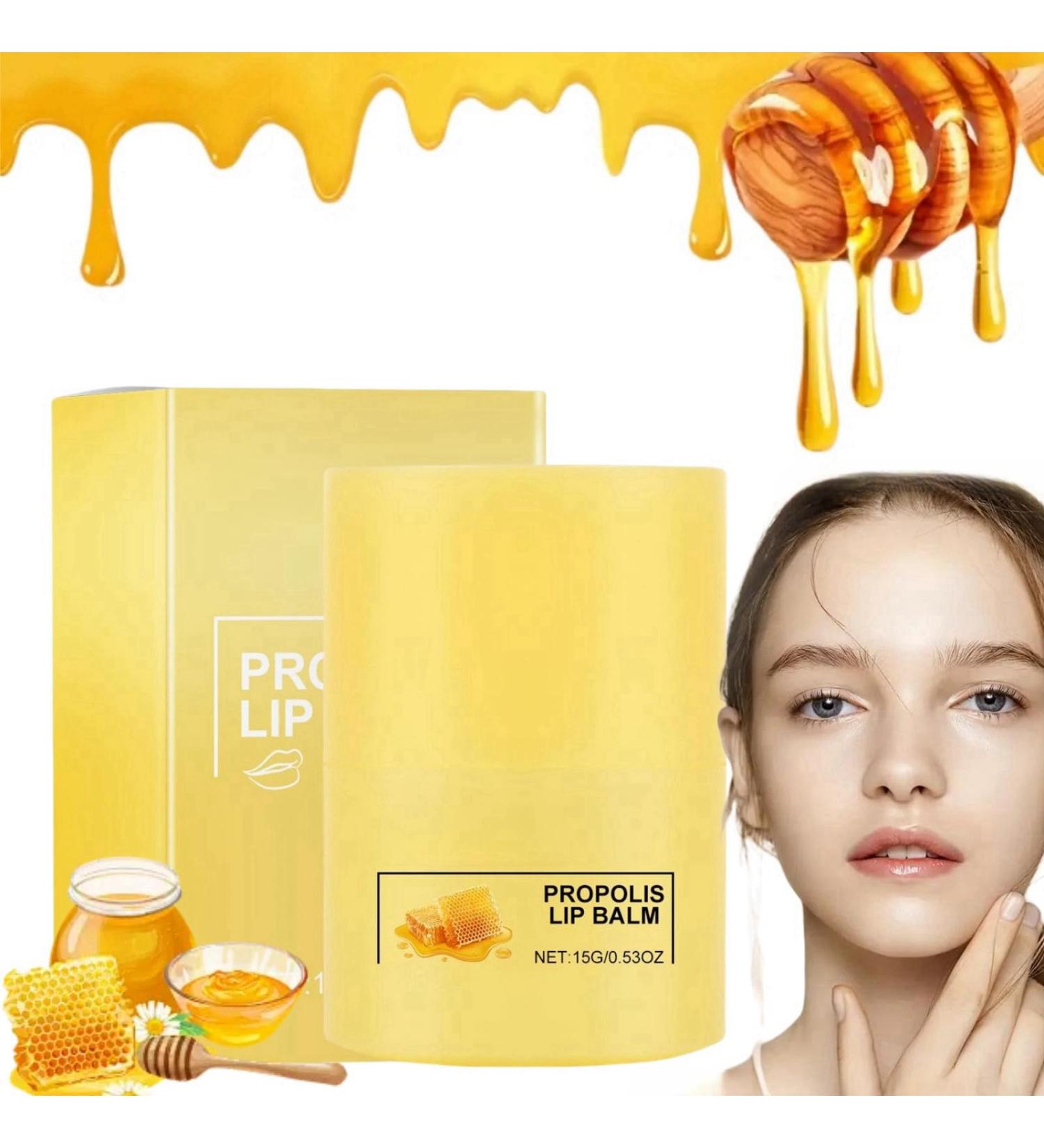 Propolis Lip Cerin Lip Salve Hydrating Overnight Lip Balm & Mask Lip Balm Stick Honey Bee Lip Butter Gentle Exfoliation Scented Lip Balm 12 Hours Long-Lasting Moisture Lip Repair Balm Skin Care - Buy Online on GoSupps.com