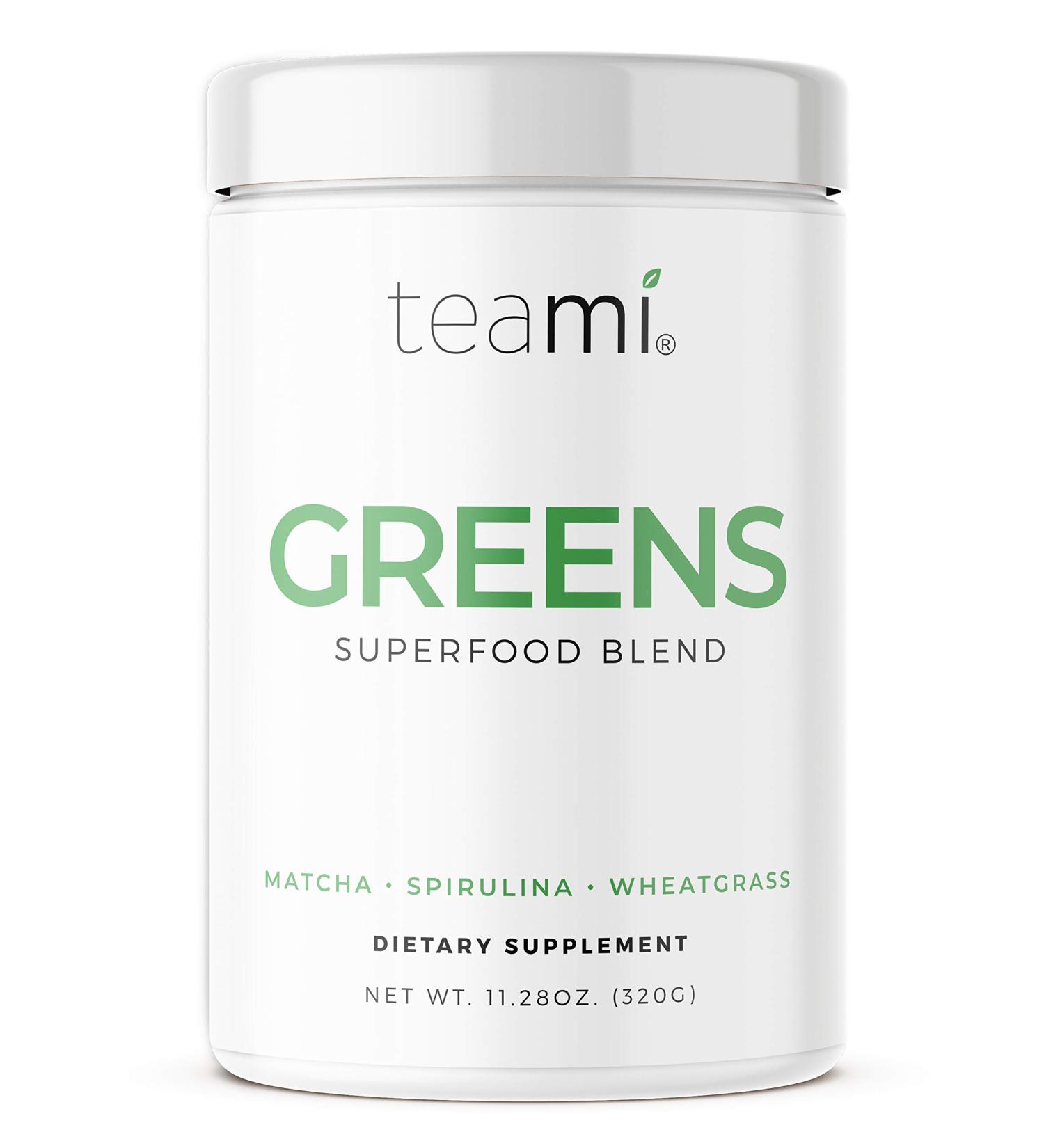 Teami Greens Superfood Powder - Immune Support & Super Green Veggie Ingredients - Buy Online on GoSupps.com