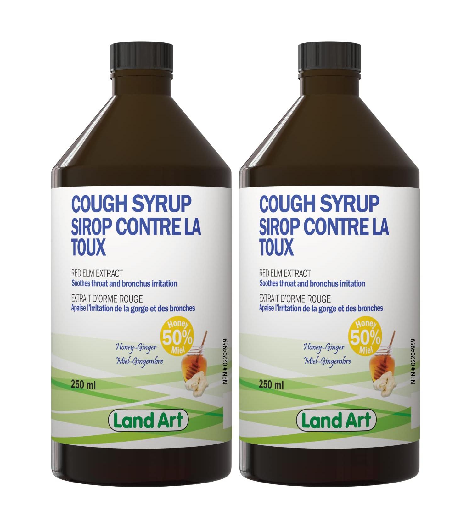 Natural Cough Syrup For Kids and Adults Cough Relief Immune System Throat and Bronchial Irritation Relief From Red Elm Extract Honey Ginger 250 ml (Pack of 2) - Buy Online on GoSupps.com