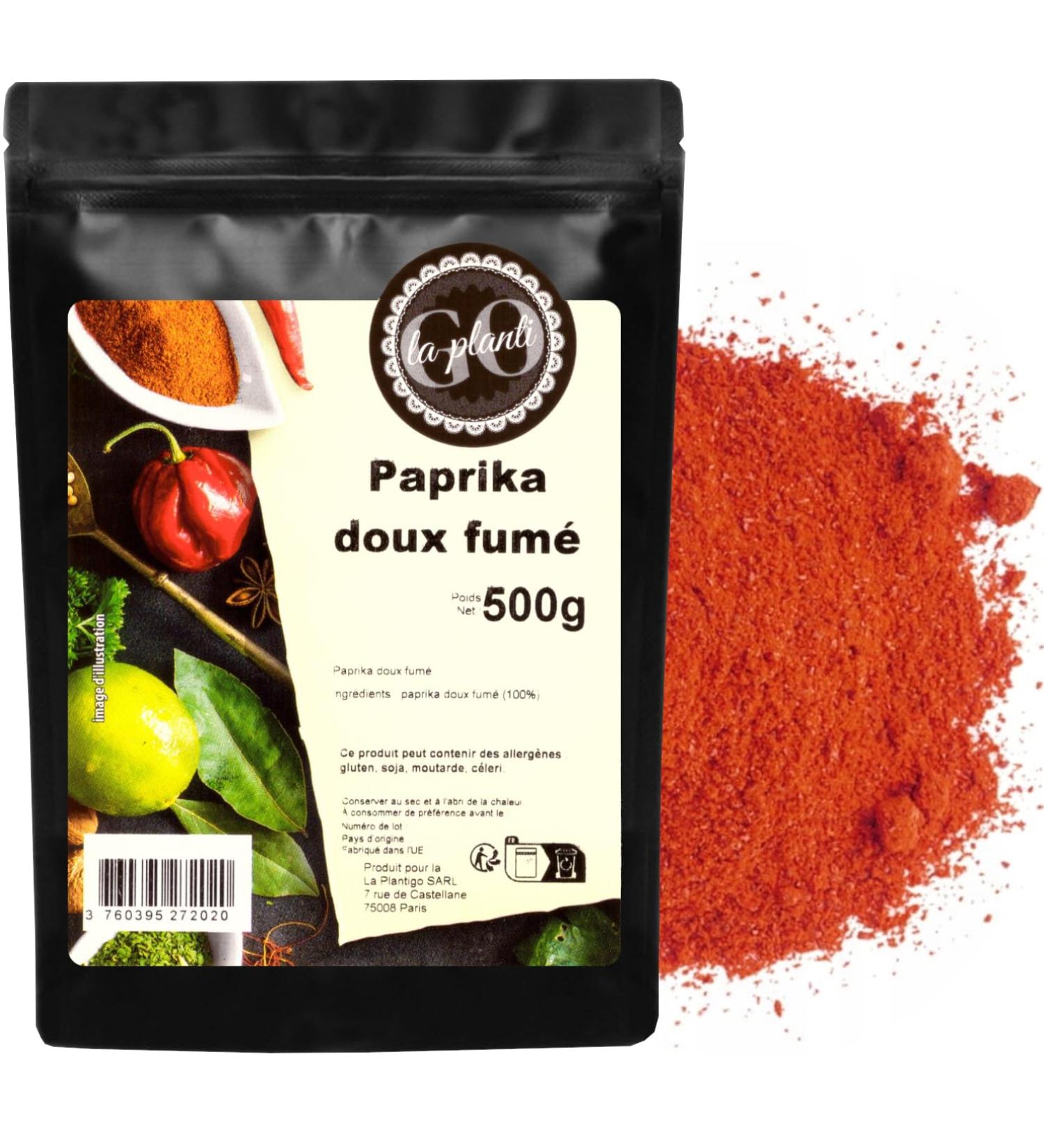  LA PLANTIGO Smoked sweet paprika 500g- LA PLANTIGO - Buy Online on GoSupps.com