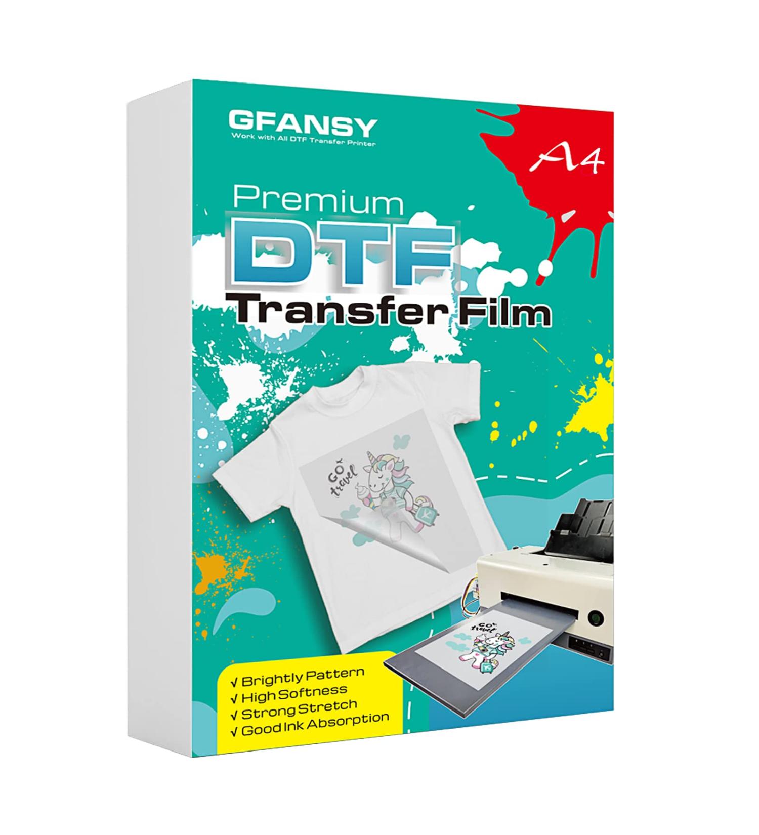 GFANSY DTF Transfer Film A4 - 30 Matte PET Sheets for Sublimation & Direct to Film Printing on T-Shirts - Buy Online on GoSupps.com