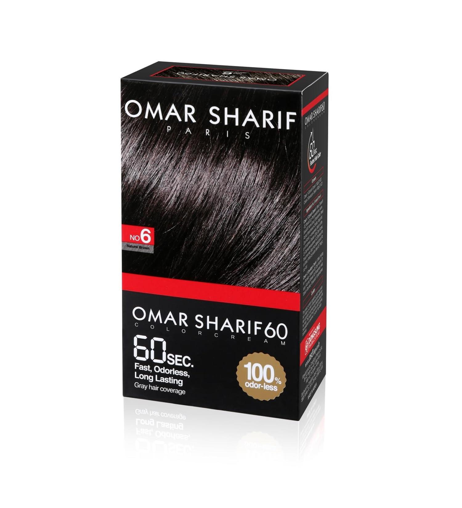 Omar Sharif Speedy Hair Dye Natural Brown Color Just 60 Second Fast Quick Hair color Covers Gray Hair Easy to use Ammonia Free No Odor