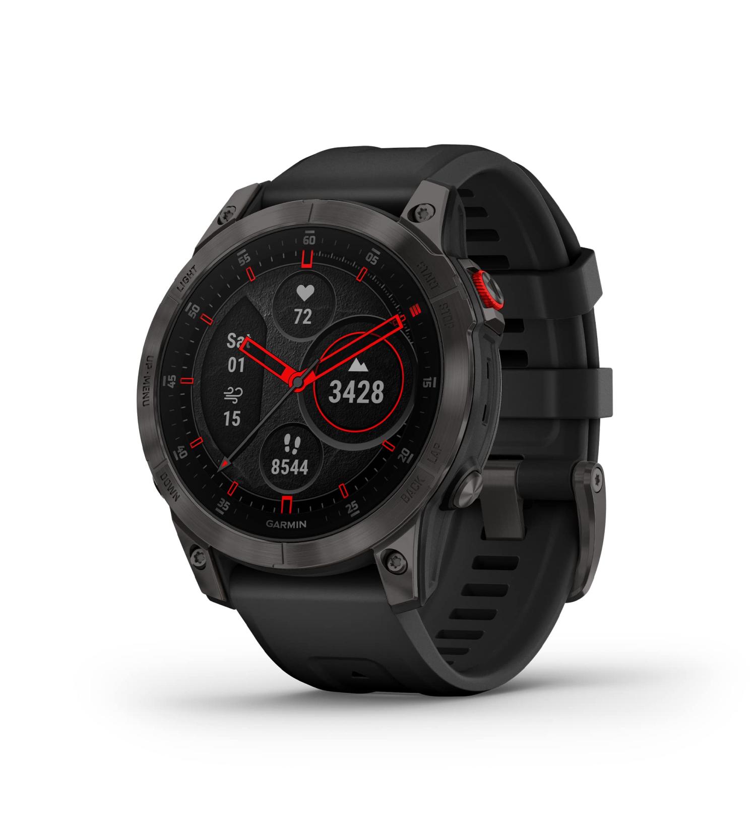 Garmin 010-02582-10 Epix Gen 2 Premium Active Smartwatch | AMOLED Touchscreen | Health & Wellness Features | Adventure Watch | Black Titanium - Buy Online on GoSupps.com