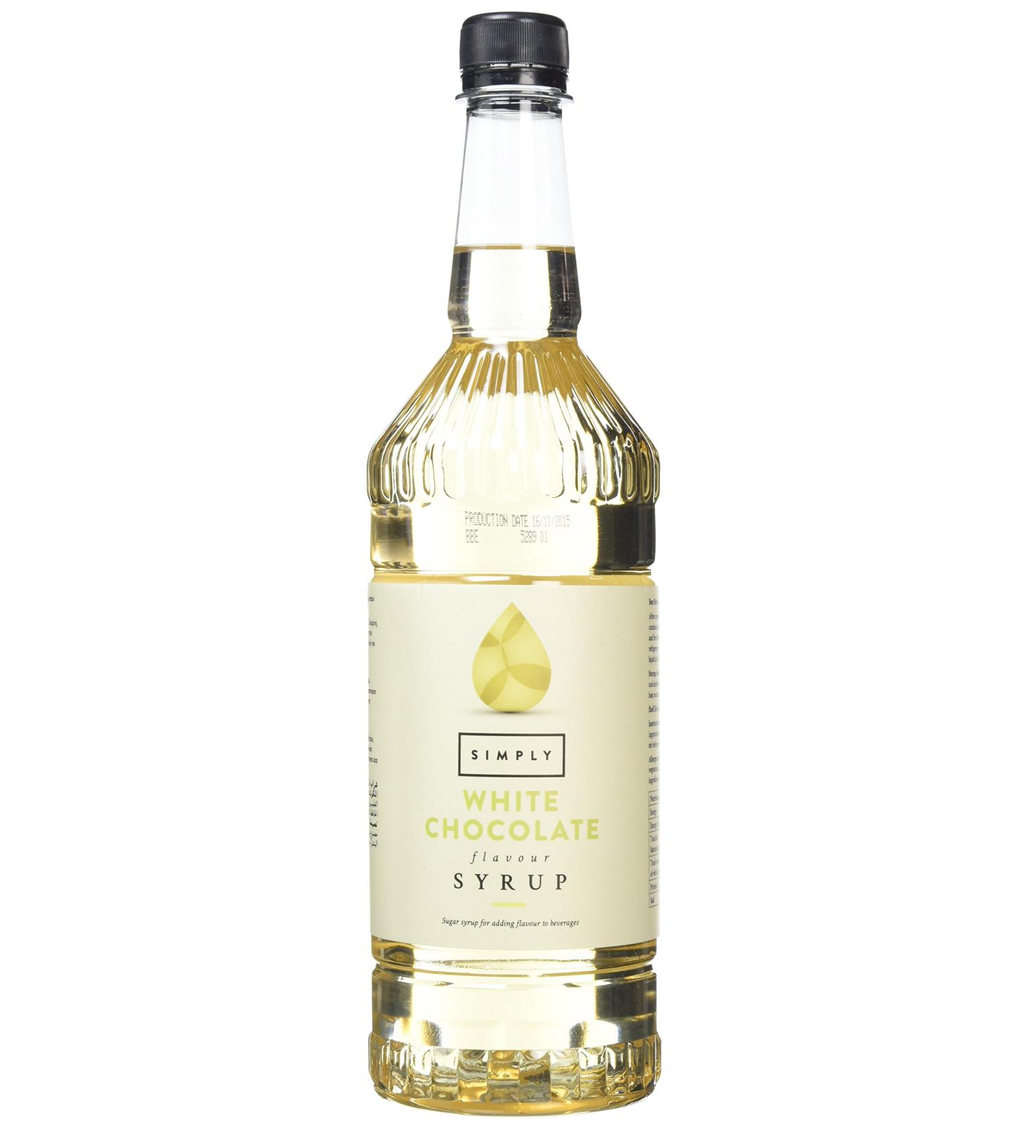 Simply White Chocolate Syrup 1 Litre - Buy Online on GoSupps.com