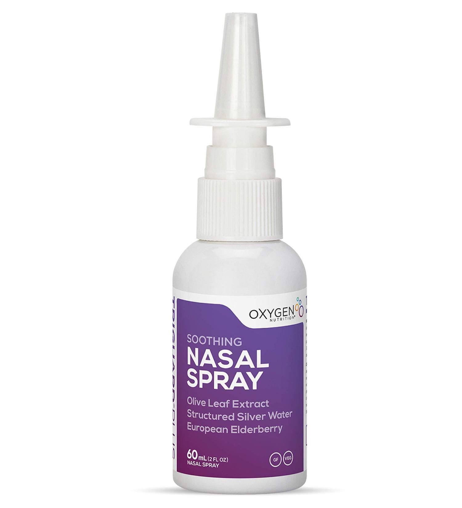 TriGuard Plus Colloidal Silver Nasal Spray with Olive Leaf & Elderberry Extract - 2oz | Sinus Treatment & Immune System Booster - Buy Online on GoSupps.com