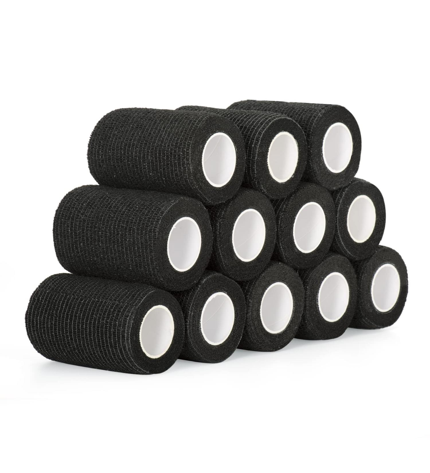 thumbnail image 2 of 24 Pack 2"x5 Yards]Self Adhesive Bandages Pre Wrap, Athletic Elastic Cohesive Bandage Sports Injuries Treatments Recovery First Aid Tape Vet Wrap Cat 2 of 14