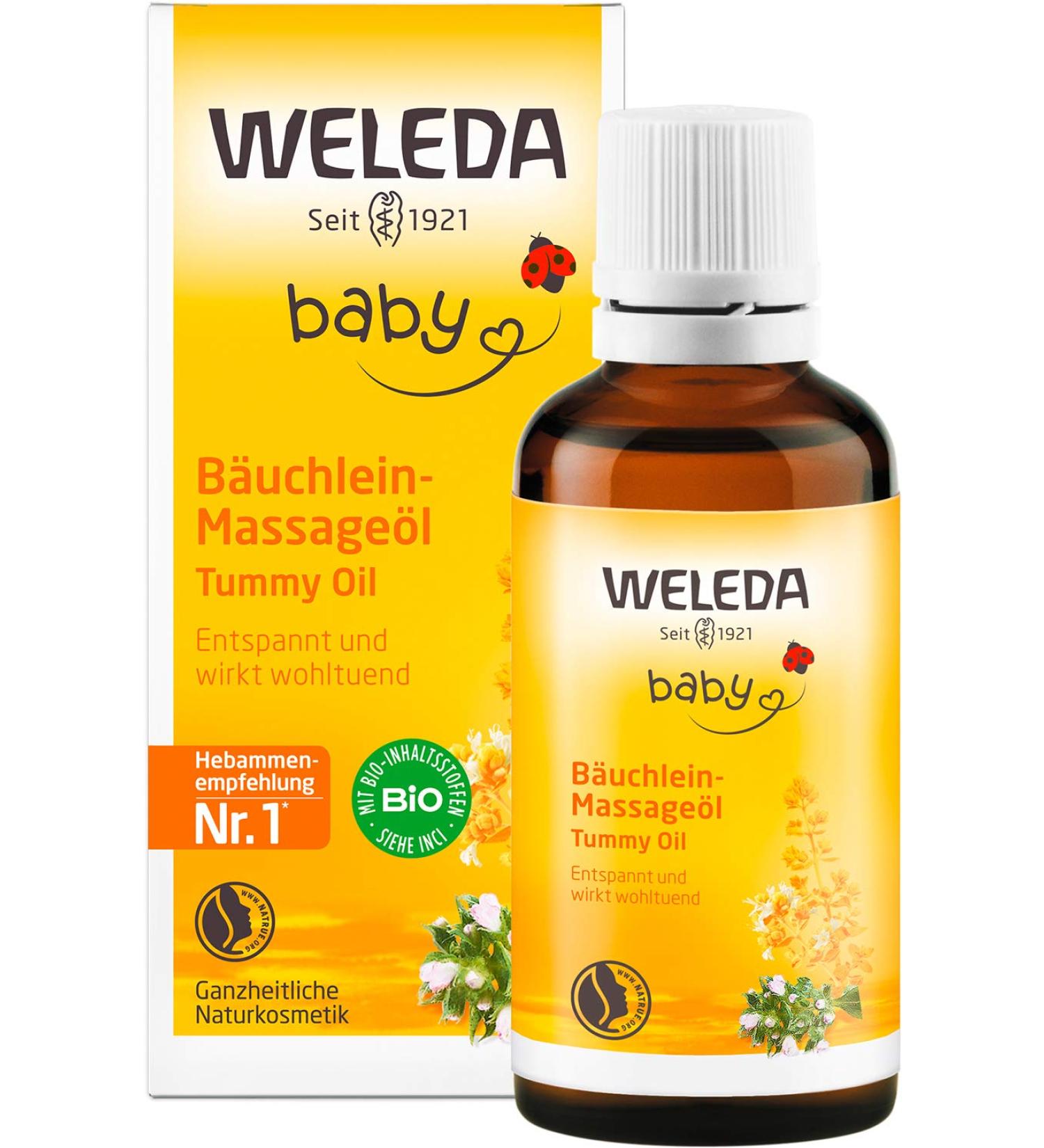Weleda Baby Tummy Oil (50ml) | Soothing and Calming Formula for Infant's Digestive Comfort - Buy Online on GoSupps.com