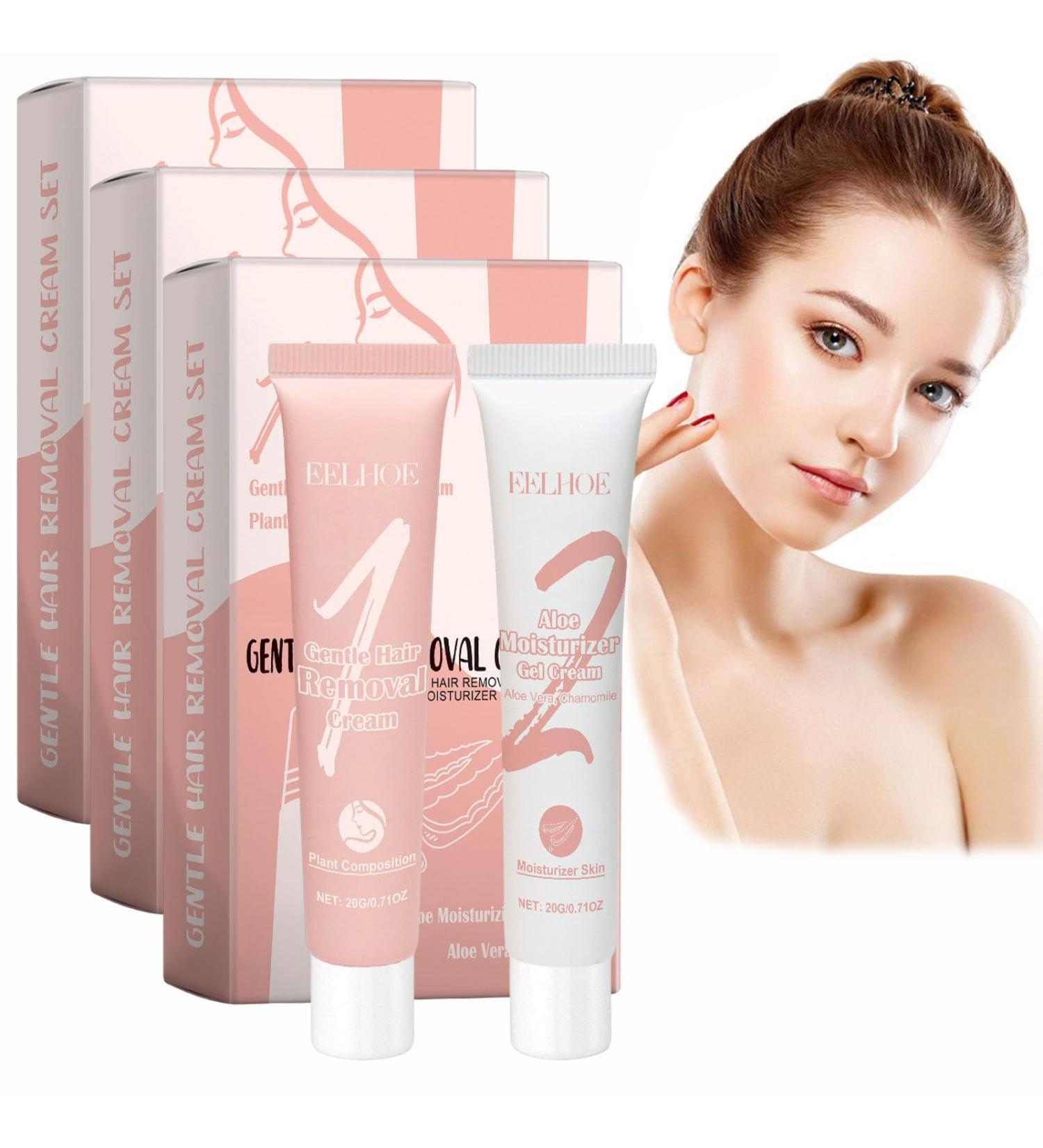  JASUBAI Linara 3-Pack Hair Removal Creams for Women's Face and Body for Legs and Body Sensitive Hair Removal Cream for Private Areas - Buy Online on GoSupps.com