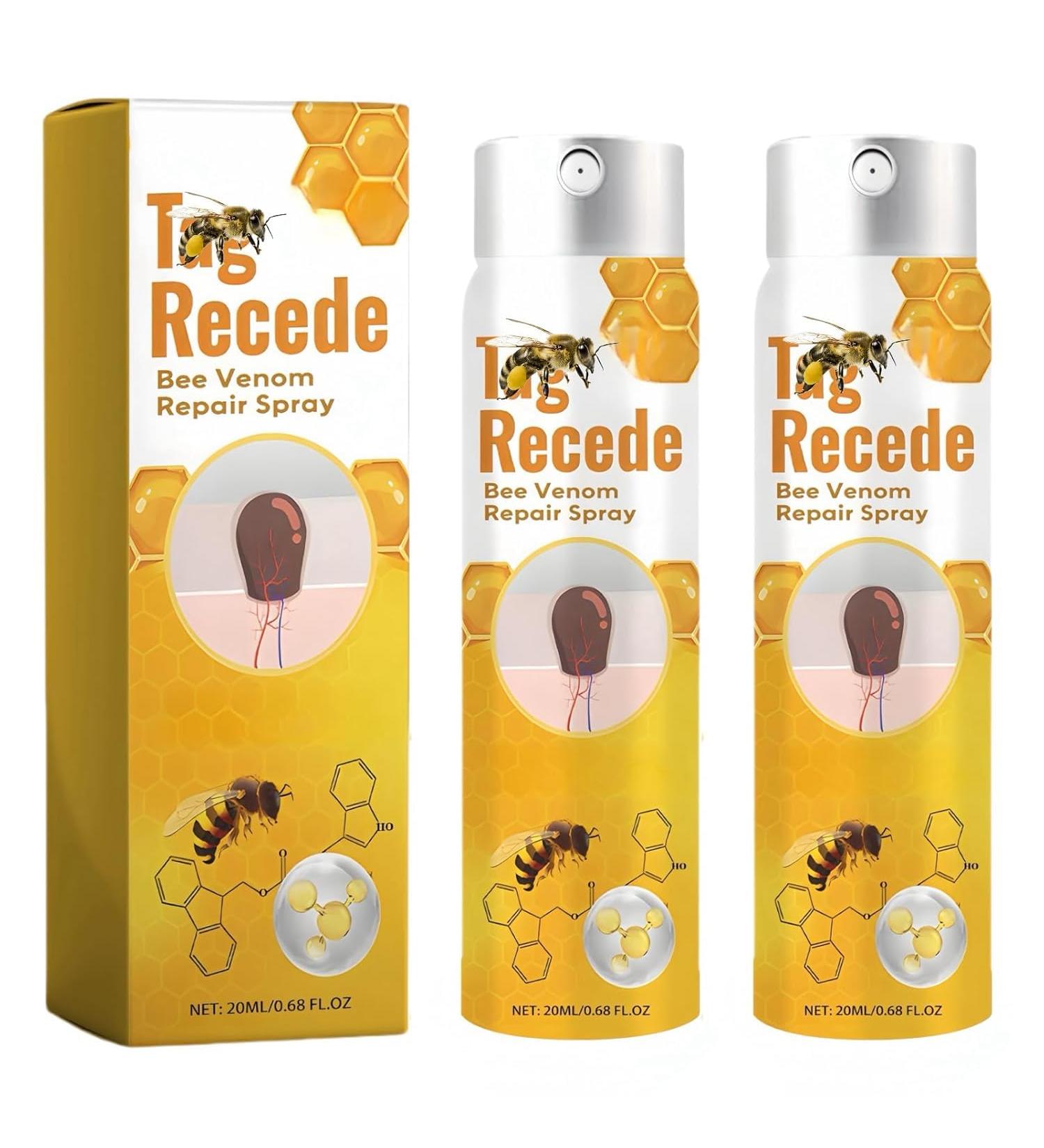 Buy Ta-g Recede Bee Venom Spray (2 Pcs*20 ml) - 2024 New Formula for Men & Women - International Shipping Available - Buy Online on GoSupps.com