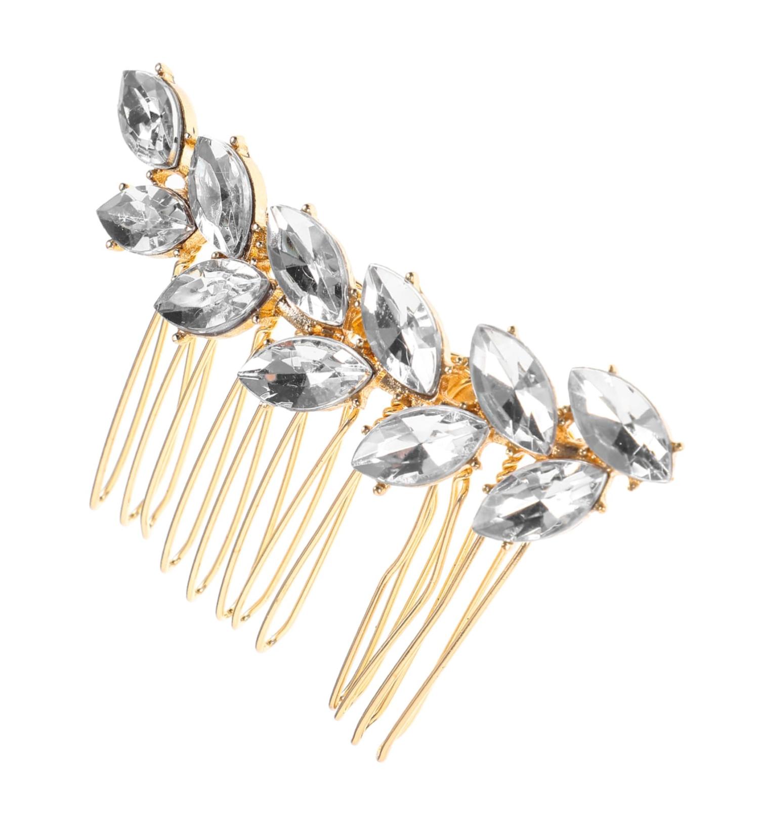 Ipetboom Fashionable Diamond Hair Accessories Hair Barrettes Hair Clips Hair Pin Bridal Headpiece Women Headpiece Sparkly Hair Clip Girl Headpiece Women's Crystal Wedding Comb - Buy Online on GoSupps.com