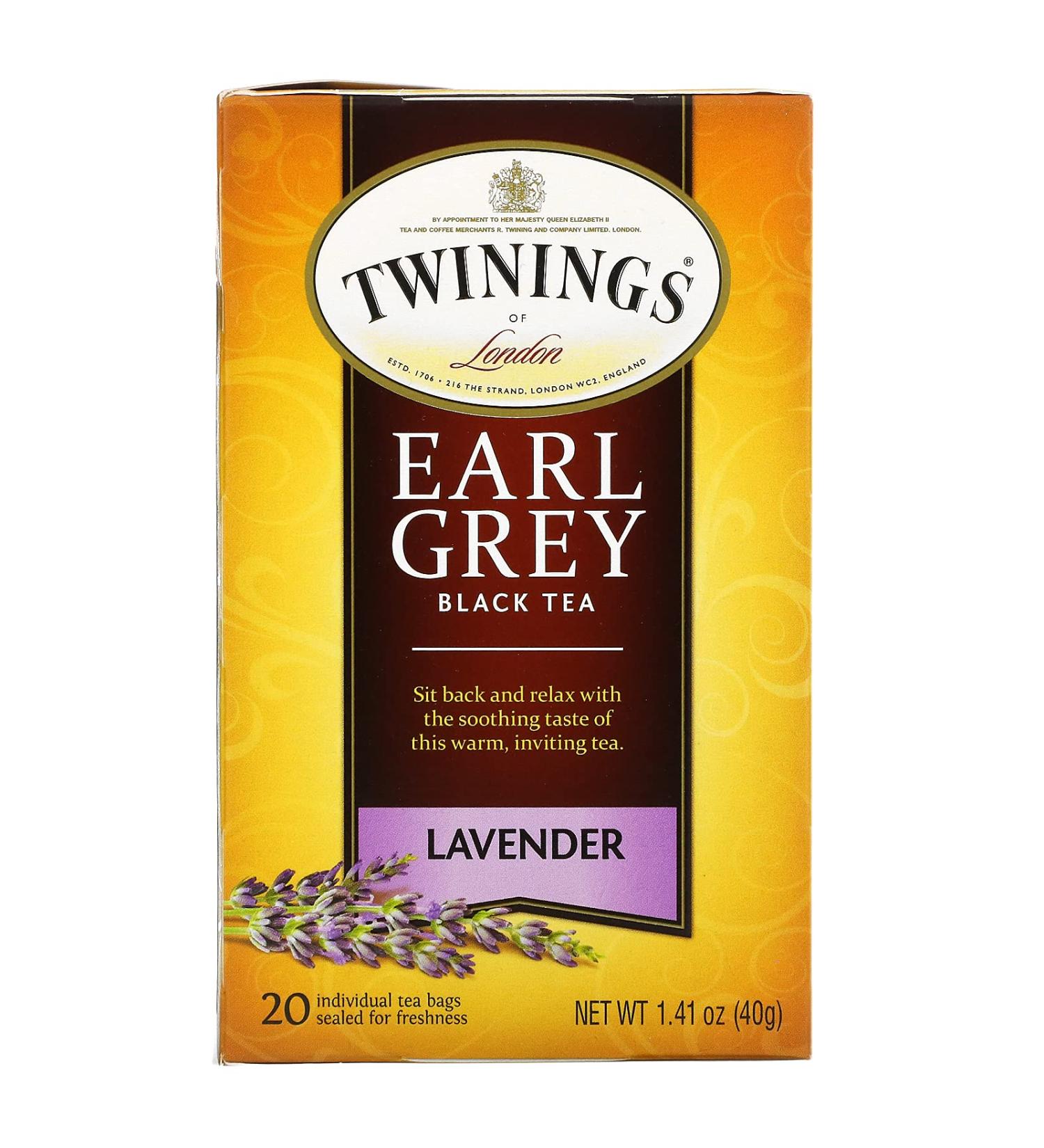 Buy Twinings Earl Grey Lavender Black Tea - 20 Bags (1.41 oz) | Premium Flavor - Buy Online on GoSupps.com