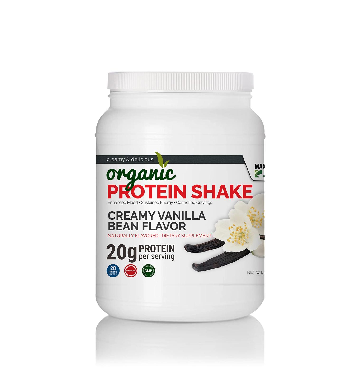 Maximum Slim Organic Protein Shake - Creamy Vanilla Bean Flavor | Buy Internationally - Buy Online on GoSupps.com