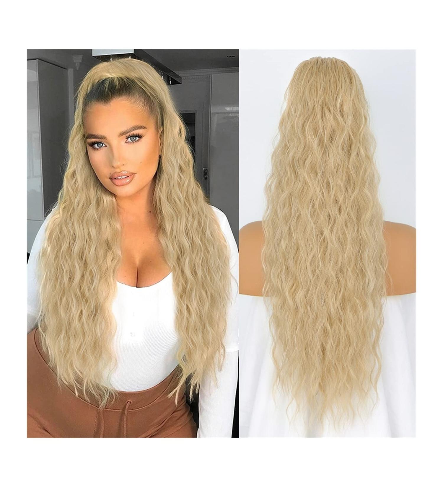 Hair Extensions 26" Synthetic Long Wavy Ponytail Extension Cord With Drawstring Hair Clip Layered Ponytail Bun for Women's Daily Use Hair Pieces For Women (Color : Red Size : 26inches) 26inches Red - Buy Online on GoSupps.com