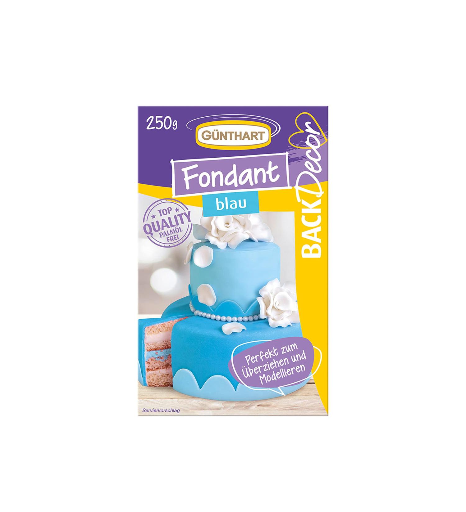 Buy G nthart Backdecor 250g Blue Fondant | 100% Vegan Palm Oil-Free Tear-Resistant Cake Covering & Modeling | International Shipping Available - Buy Online on GoSupps.com