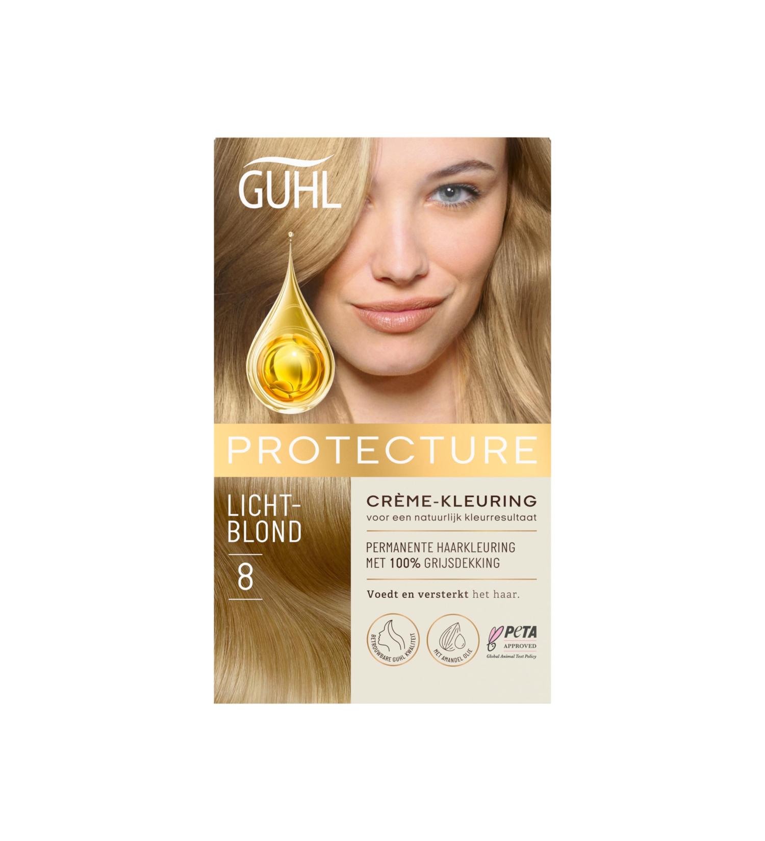  Guhl Guhl Protecture Cream-Hair Color 8 Light Blonde - 2x50 Milliliters - Buy Online on GoSupps.com