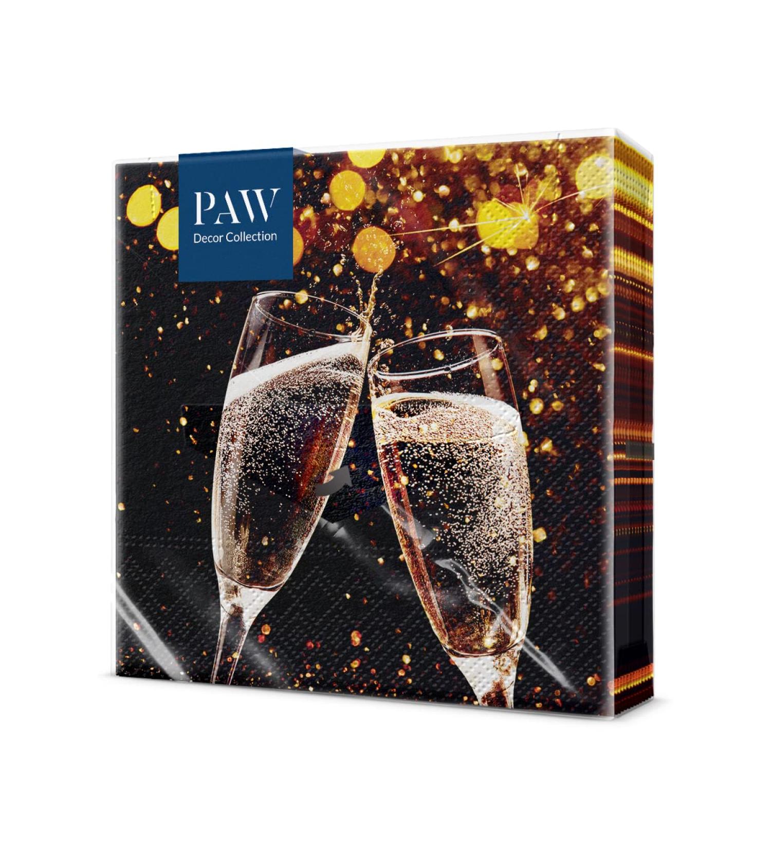 PAW 3-Layer Colorful Napkins (33x33 cm) - 20pcs for Birthdays Weddings & Celebrations | Perfect for New Year s Parties & More - Buy Online on GoSupps.com