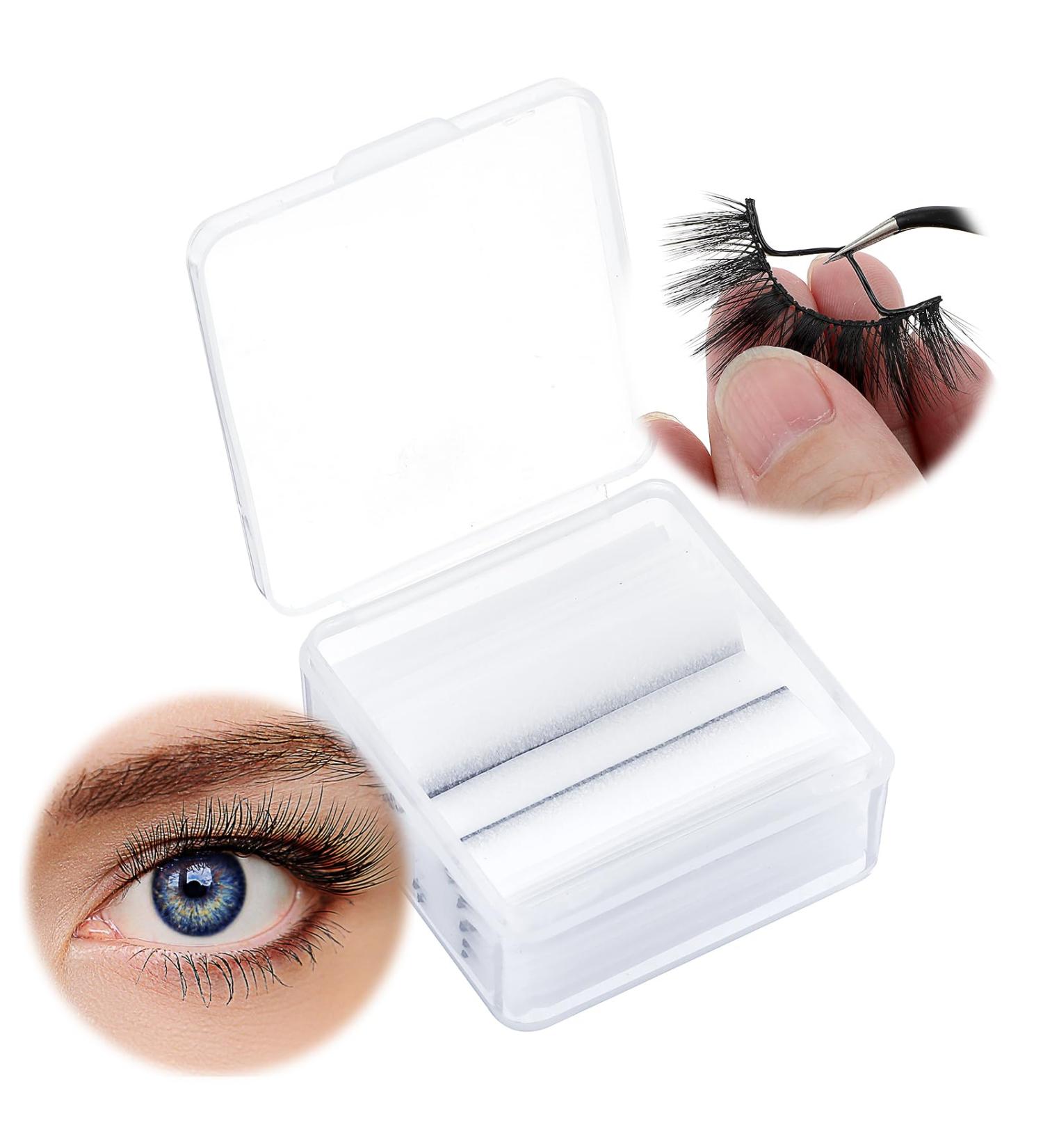 WLLHYF 40 Pieces Self Adhesive Lash Strips for Fake Eyelashes No Glue Apply Self Adhesive Eyeliner Lashes Strips Waterproof Natural Look(Black - Buy Online on GoSupps.com