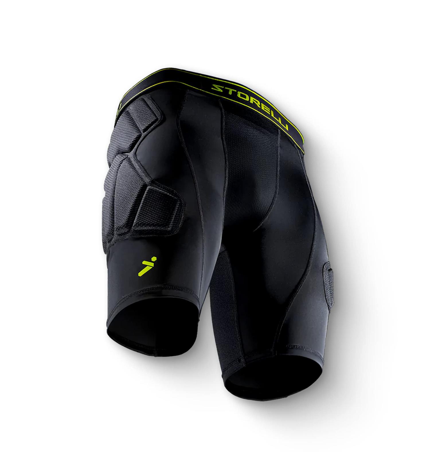 Storelli BodyShield Unisex Goalkeeper Sliders 2.0 - Padded Soccer Undershorts | Medium Standard Black - Buy Online on GoSupps.com
