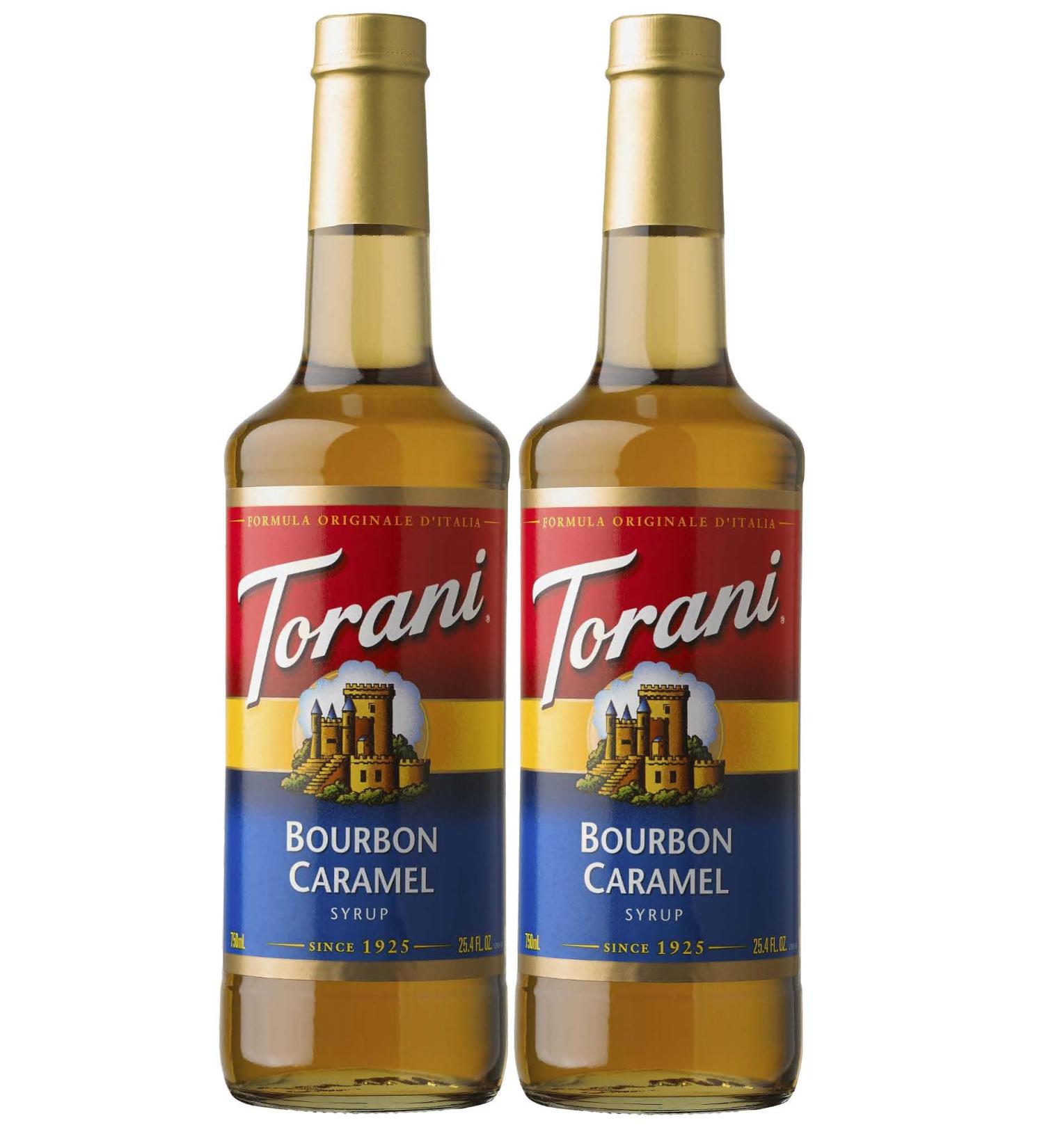 Torani Bourbon Caramel Syrup 750ml 2 Pack - Buy Online on GoSupps.com
