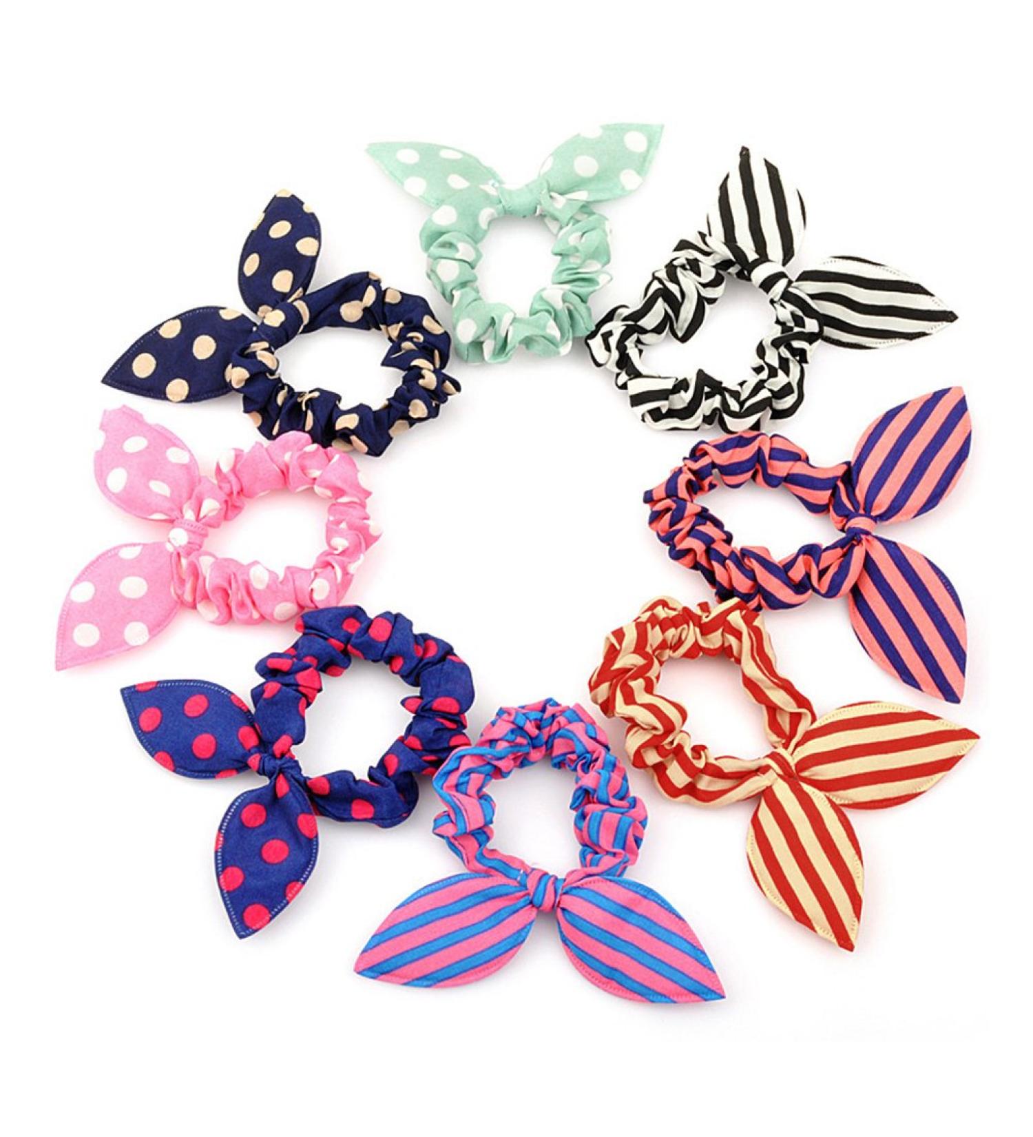 Frcolor 20pcs Elastic Hair Ties with Bunny Ears | Cute & Durable Hair Accessories for Women & Girls - Perfect for All Hair Types - Buy Online on GoSupps.com