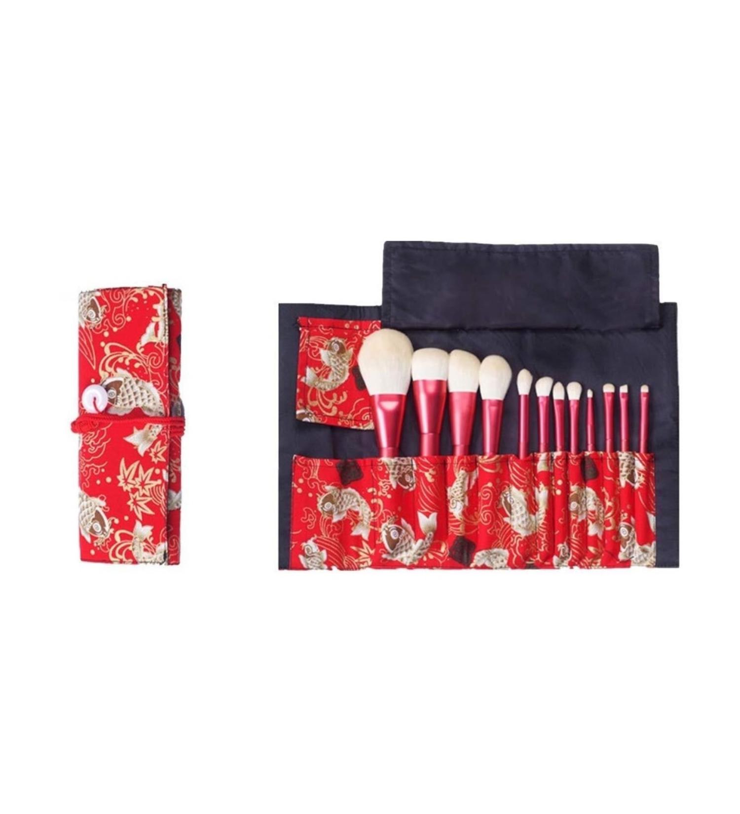 Makeup Brush 12 Set of Premium Synthetic Foundation Brush Mixed Face Powder Blush Eye Shadow Eyeliner Makeup Brush Sets - Buy Online on GoSupps.com