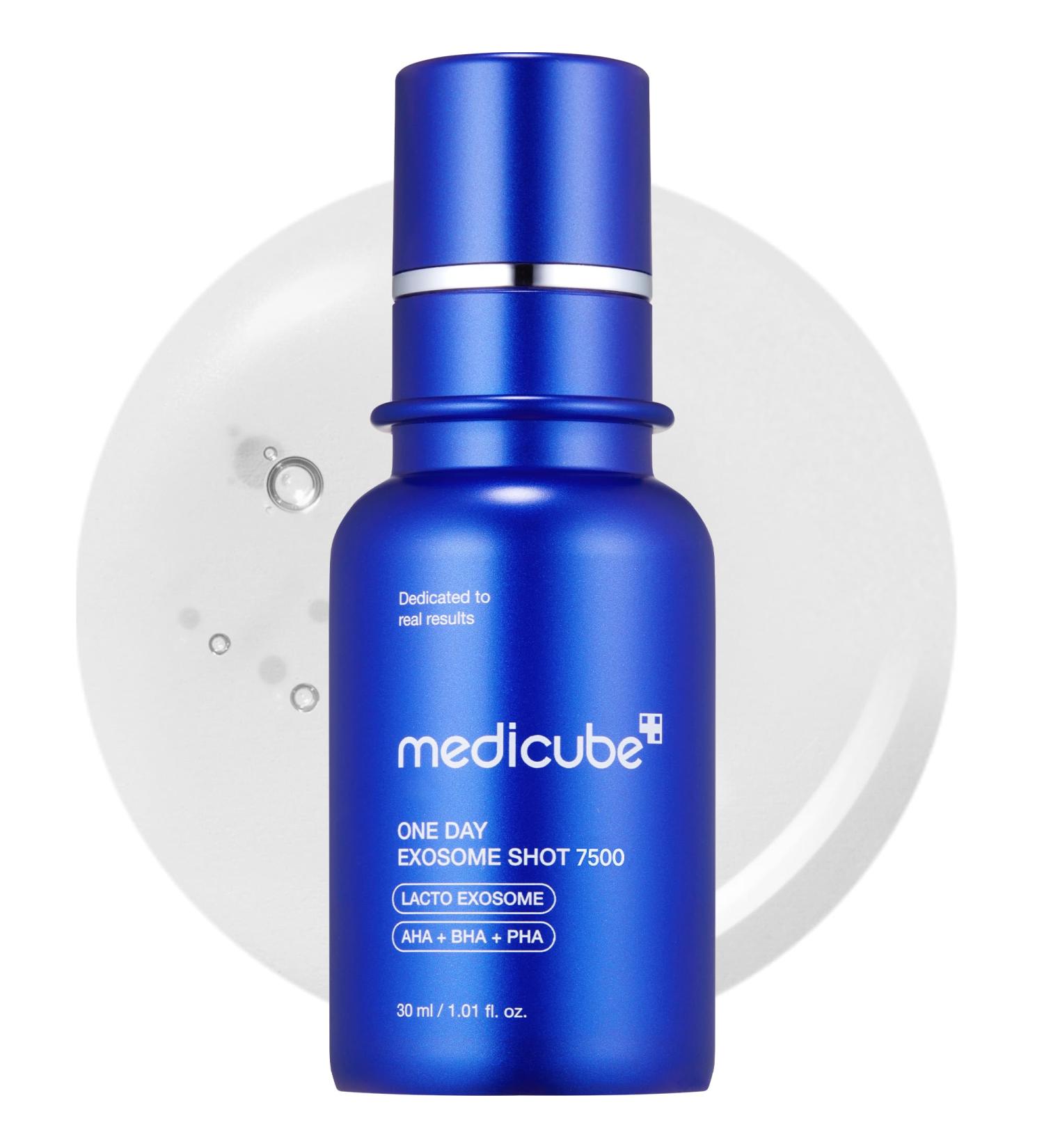 medicube Zero Exosome Shot 7,500 PPM Spicule Facial Serum | Liquid Skin Booster Serum | Exosome AHA+BHA+PHA | Pore Care Dead Skin Cells Skin Texture | Korean Skin Care 1.01 fl.oz Zero 7,500 - Buy Online on GoSupps.com