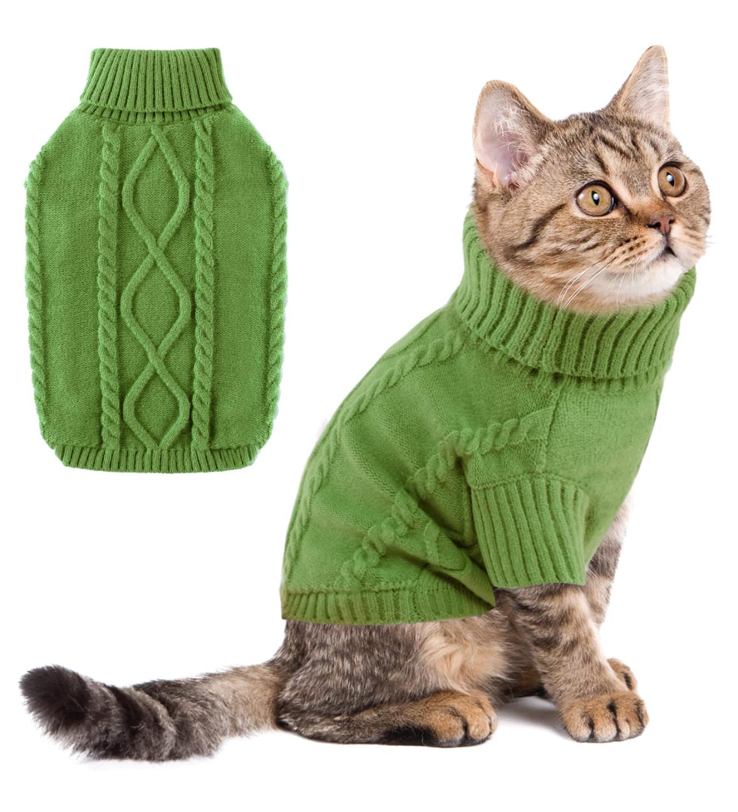 Cozy Turtleneck Dog Sweater for Small Breeds | Warm Winter Clothing for Chihuahua Yorkie Poodle Corgi & More - Buy Online on GoSupps.com