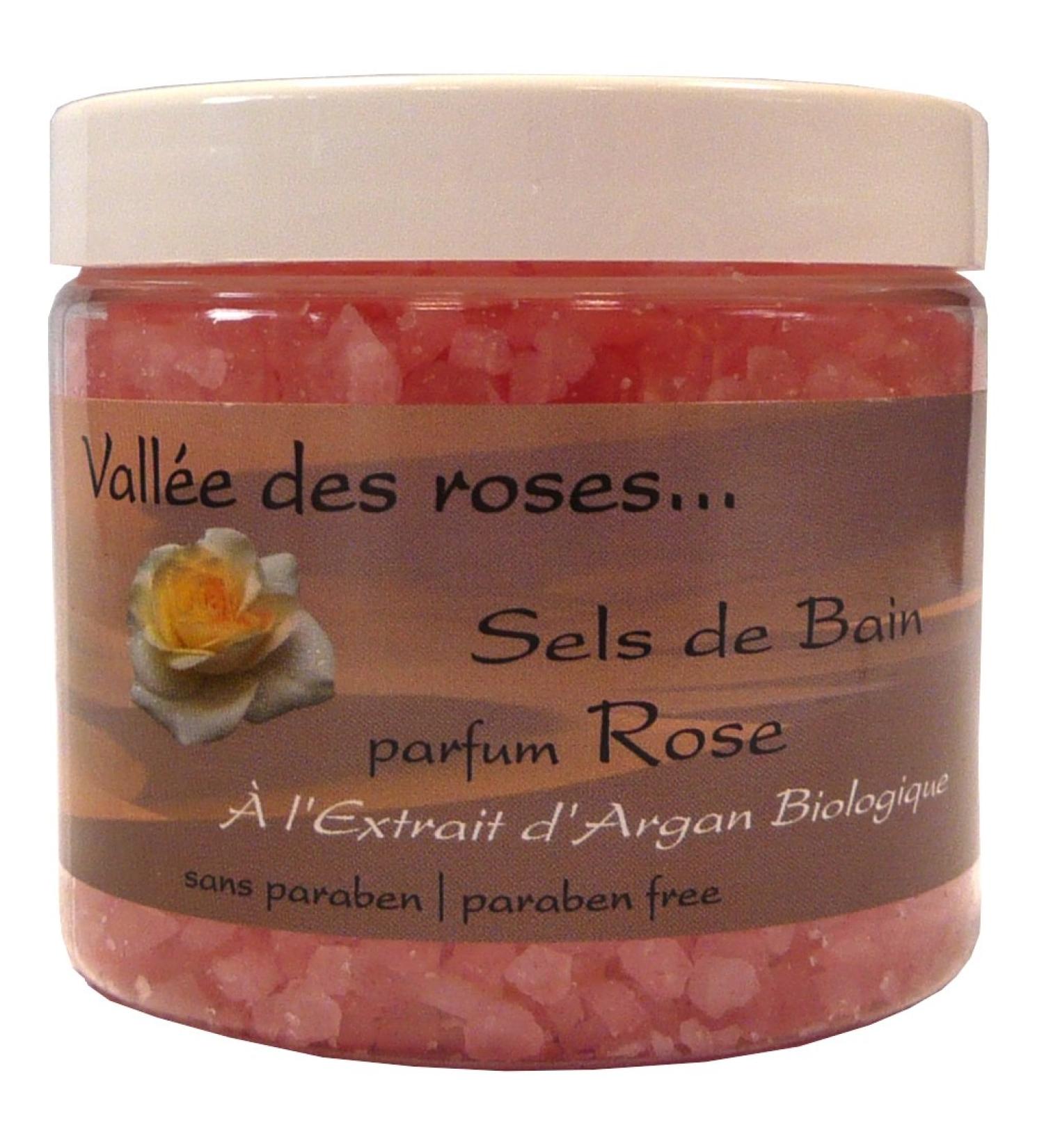 Vall e des Roses - Bath Salt Argan Pink 220 g 2 pieces