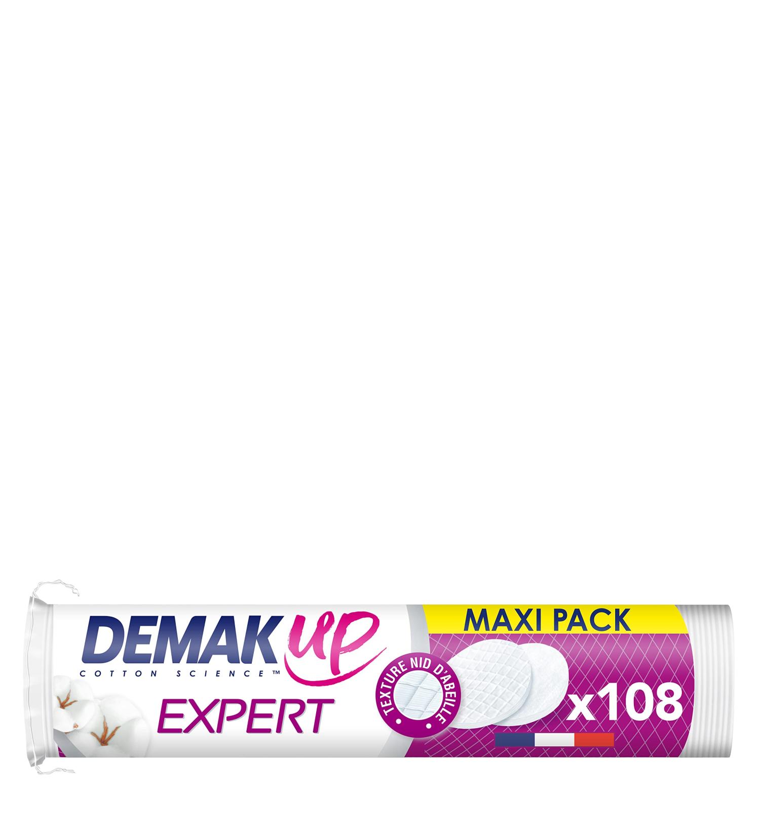 DemakUp Expert 108 Cotton Discs for Makeup Removal | Gentle & Effective Cleansing - Buy Online on GoSupps.com