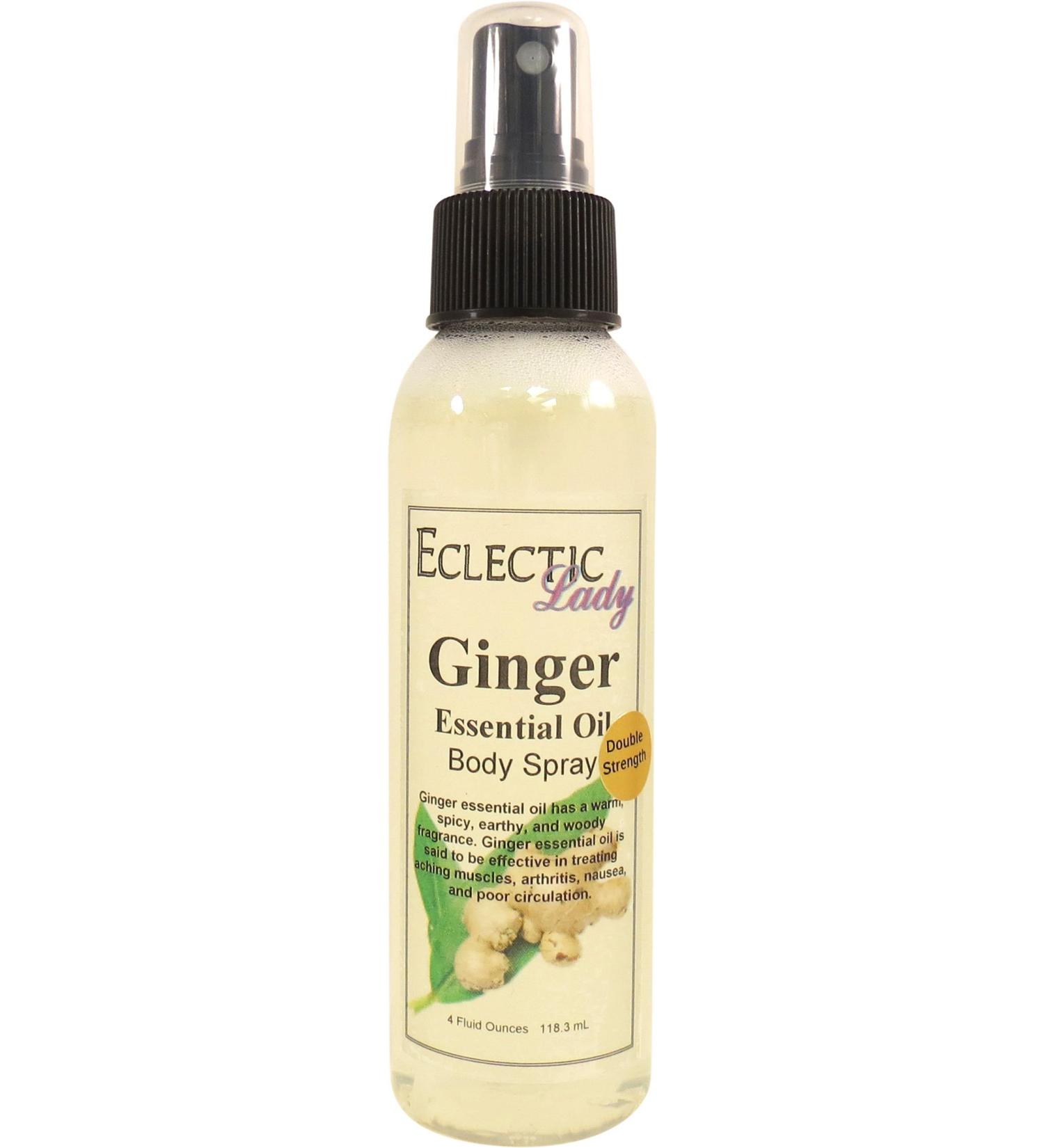 Ginger Essential Oil Body Spray (Double Strength) 4 ounces Body Mist for Women with Clean Light & Gentle Fragrance Long Lasting Perfume with Comforting Scent for Men & Women Cologne with Soft Double Strength 4 Fluid Ounces - Buy Online on GoSupps.com