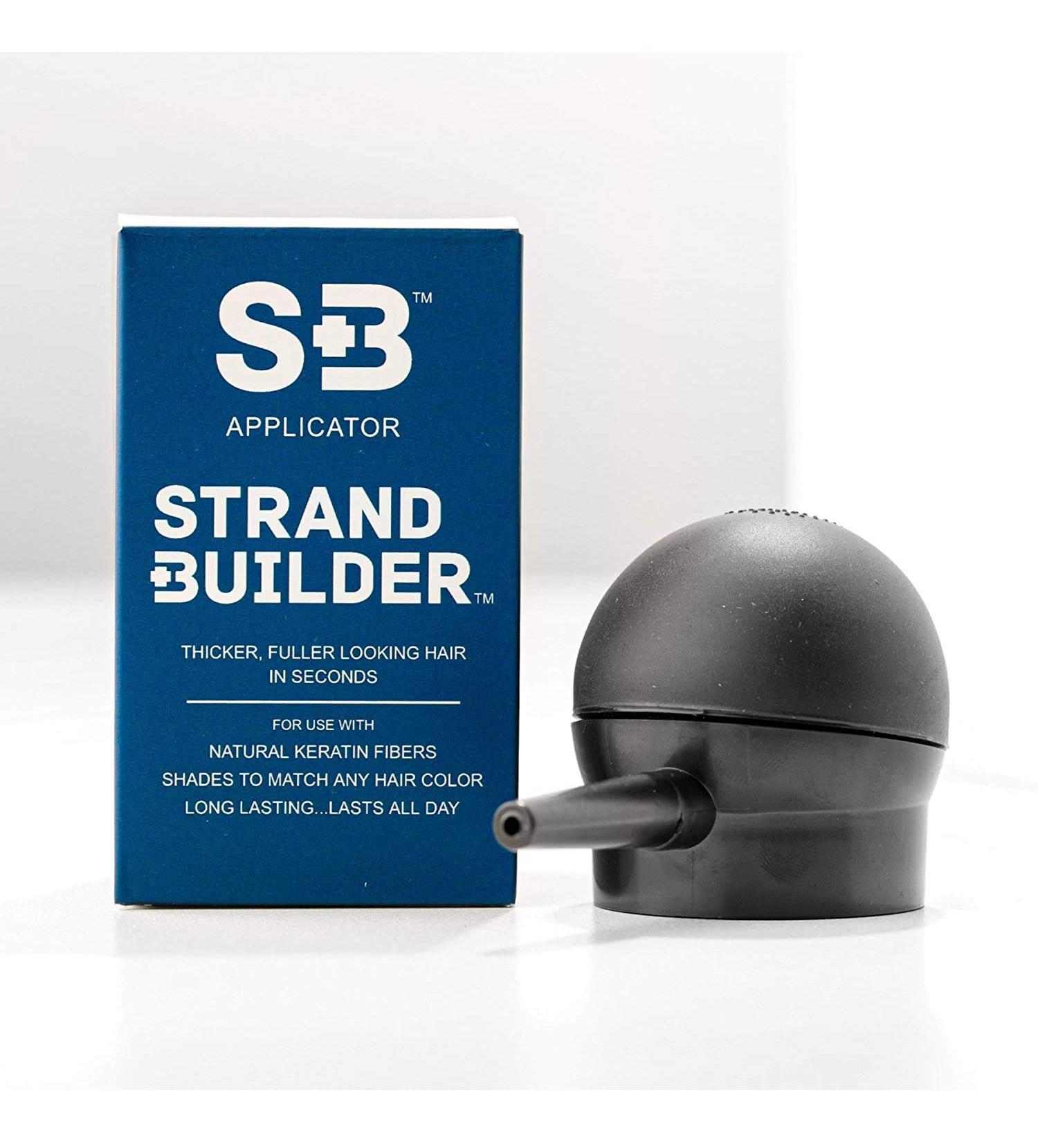 Strand Builder Hair Fiber Spray Applicator for Thinning Hair - Root Concealer for Women and Men | Keratin Hair Fiber Products for Hair Volumizing - Buy Online on GoSupps.com