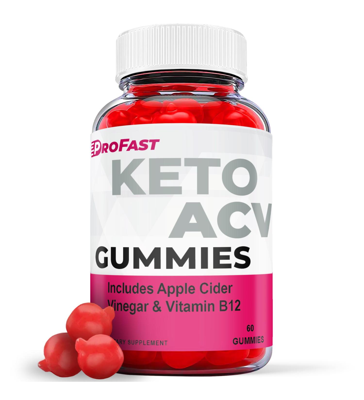 ProFast Keto Gummies - Vegan Formula with ACV for Weight Loss (60 Gummies) - Buy Online on GoSupps.com