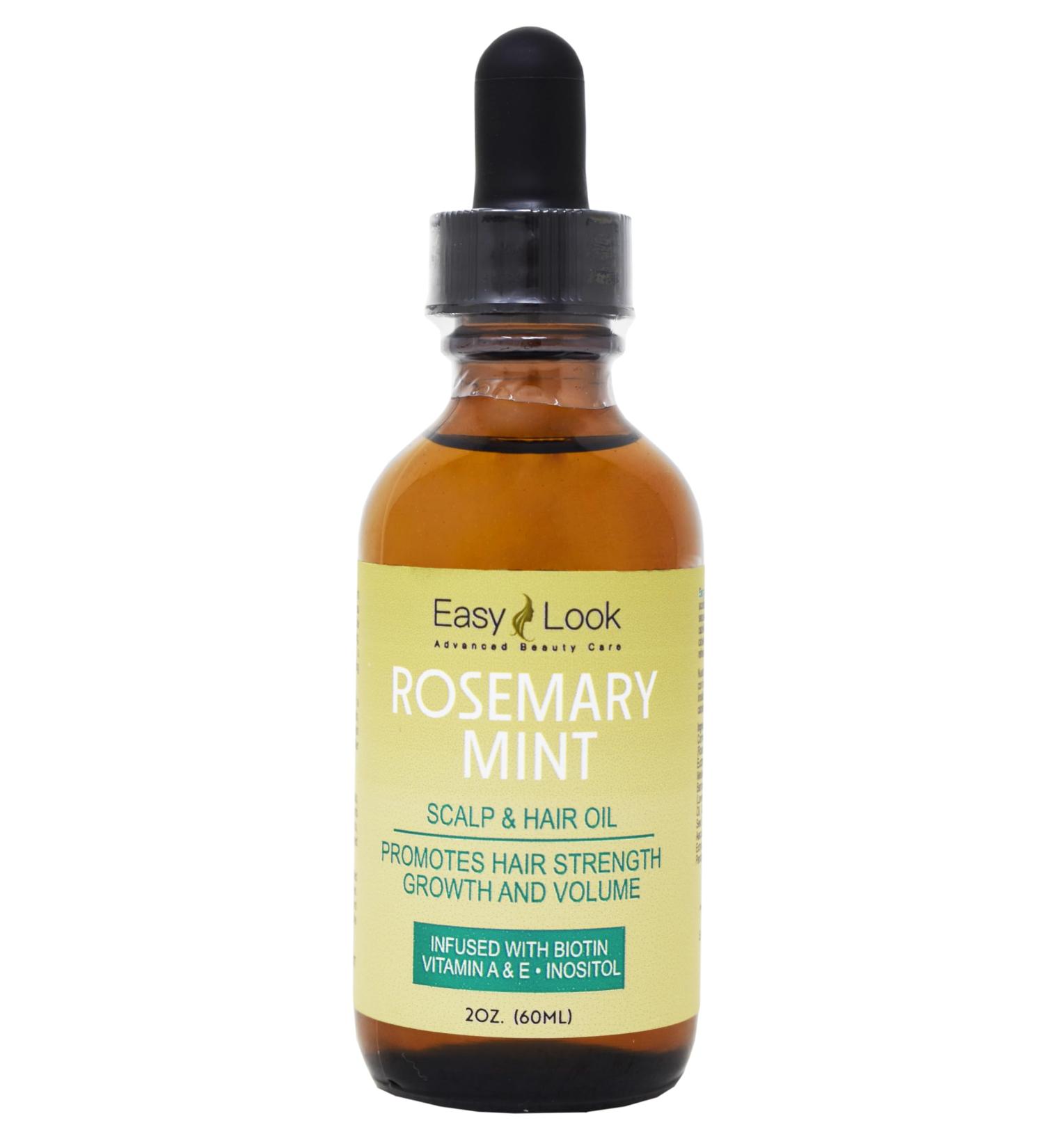 Rosemary Mint Scalp & Hair Strengthening Oil - 2 oz | Nourish All Hair Types - International Shipping Available - Buy Online on GoSupps.com