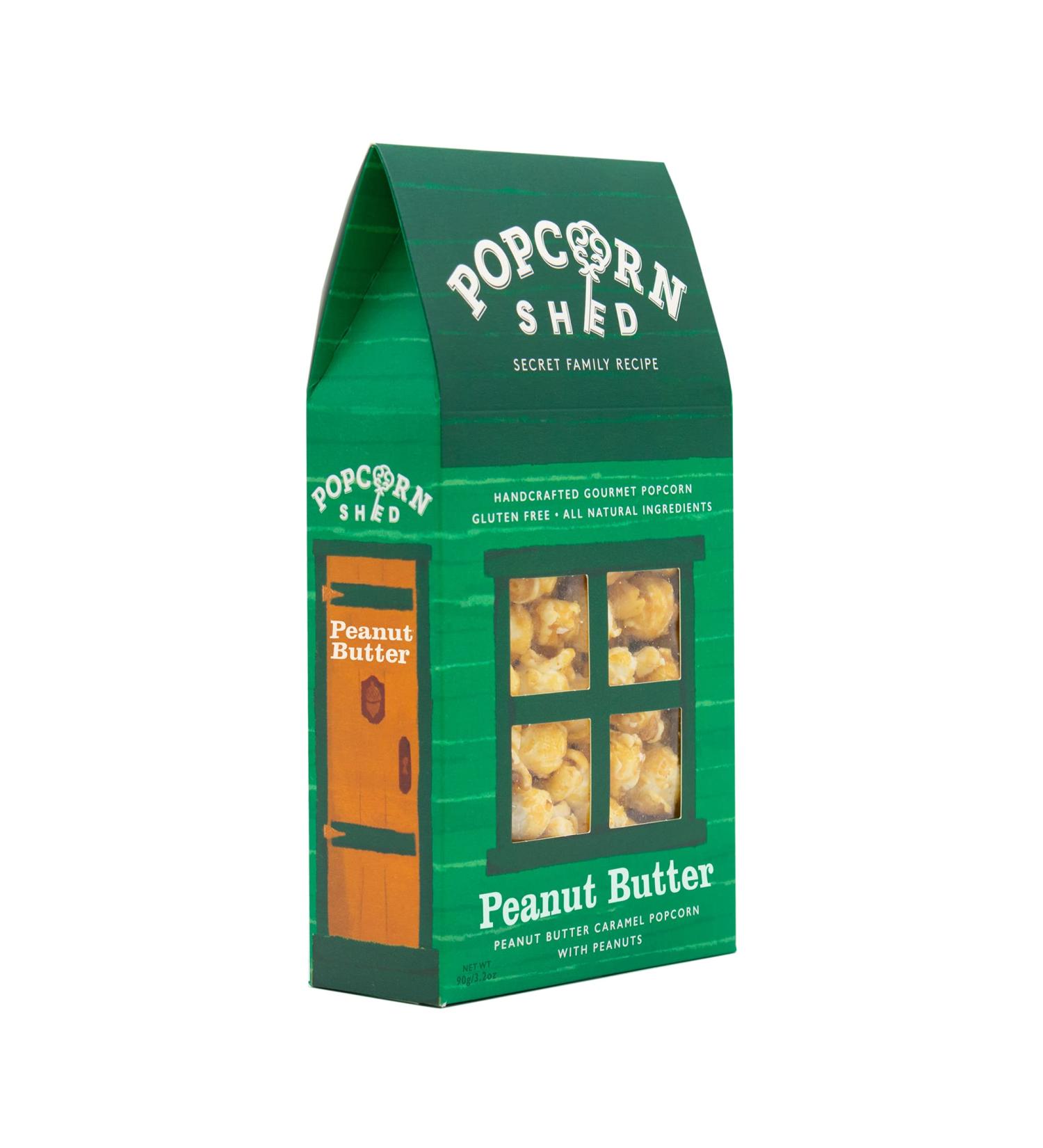 Popcorn Shed Butterly Nuts Gourmet Popcorn Gift Box - Gluten Free, Natural & Vegetarian - 80g Butter & 90g Snack - Perfect for Movie Nights (Pack of 1) - Buy Online on GoSupps.com
