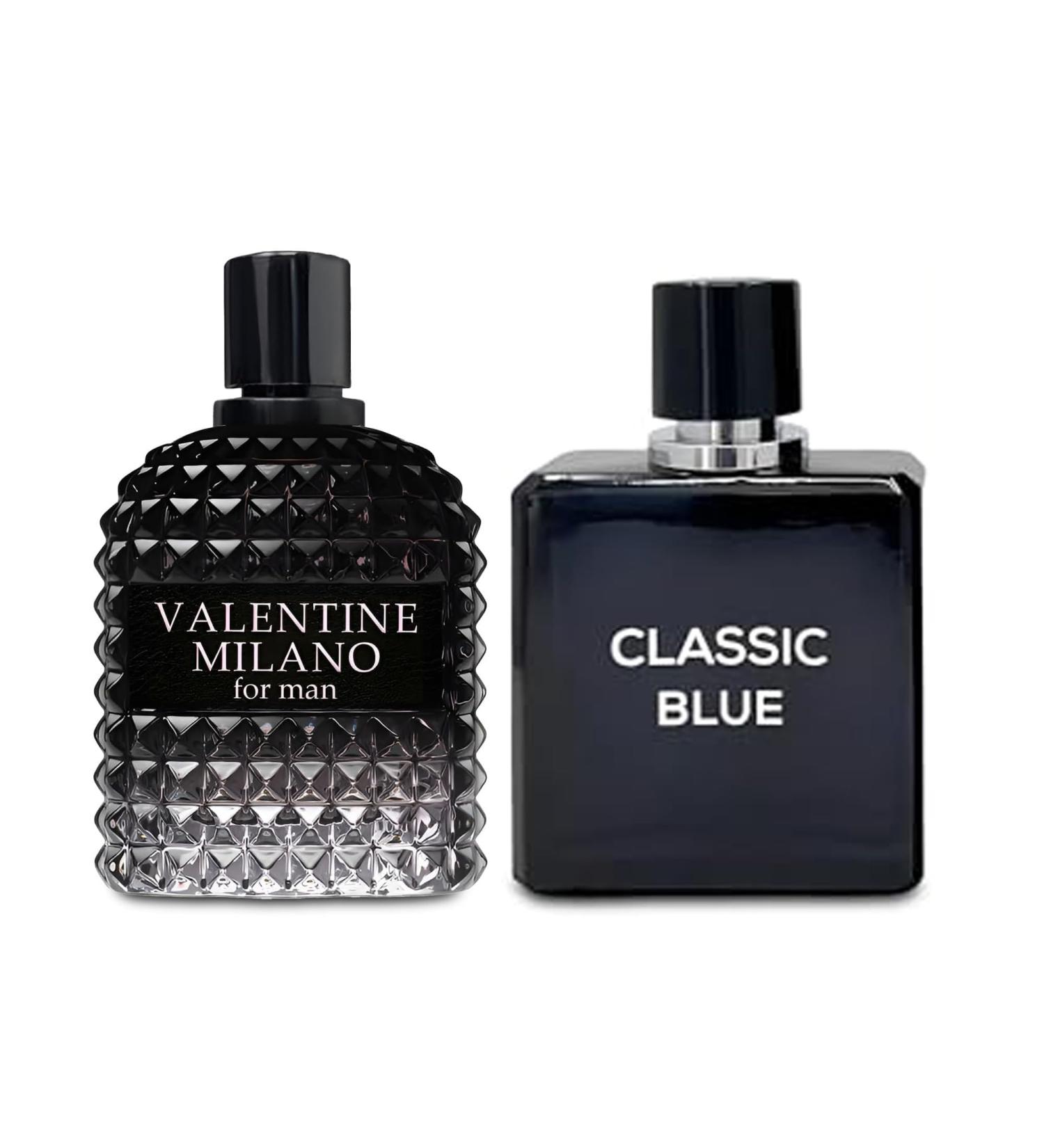 2PCS Valentine Milano/Classic Blue Eau De Toilette for Men-Fresh Romantic Scent Perfume for Men 3.4 Fl Oz Each Mens Cologne For All Skin Daily Used MilanoMen/Classic Blue - Buy Online on GoSupps.com