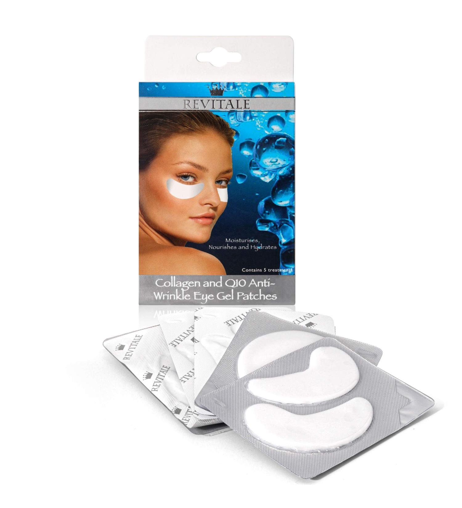Revitale Collagen and Q10 Anti Wrinkle Eye Gel Patches by Revitale - Buy Online on GoSupps.com