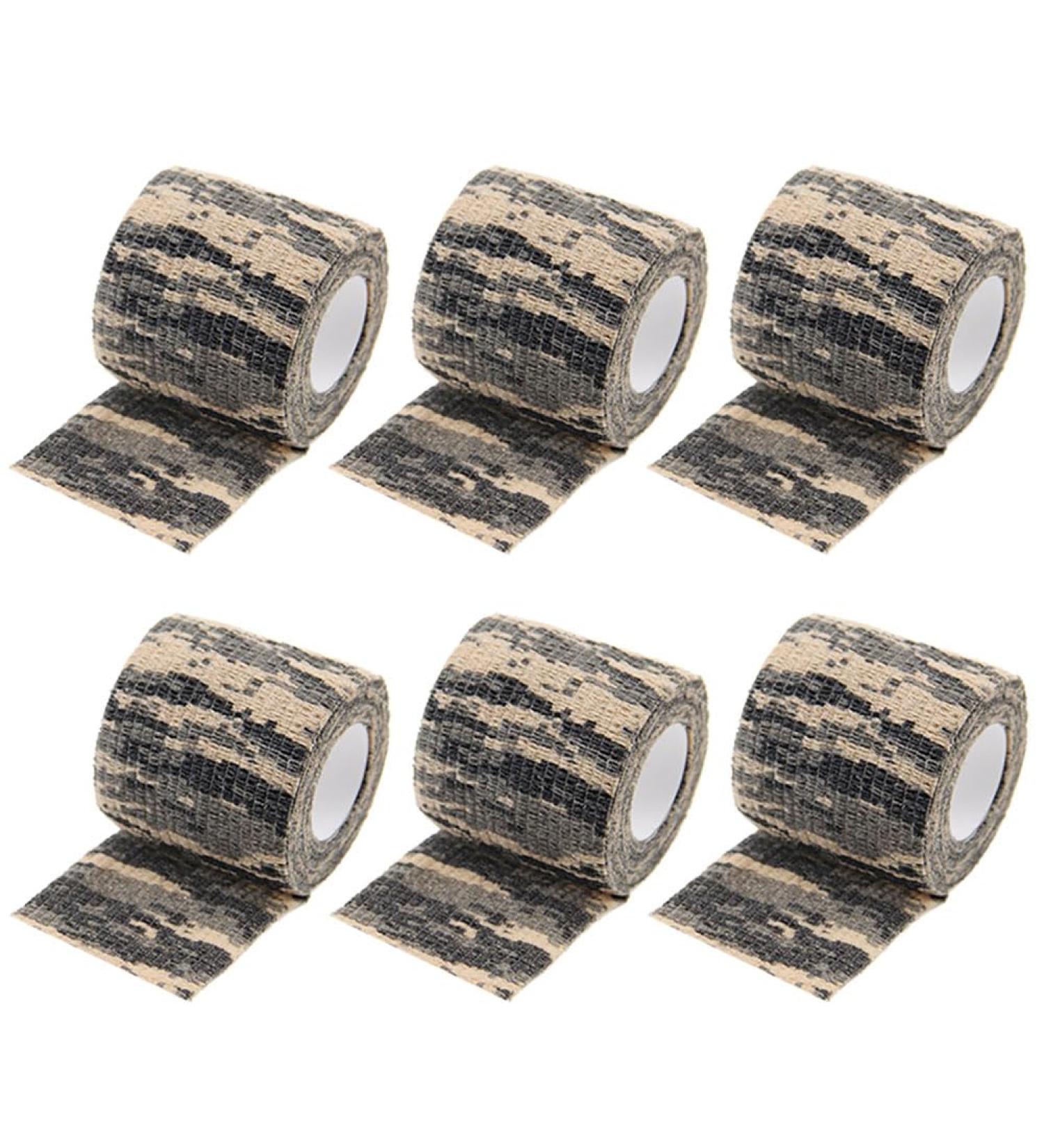 8 Rolls Self Adhesive Elastic Bandage Wrap - Camouflage Cohesive Sport Tape for First Aid & Injury Support - Buy Online on GoSupps.com