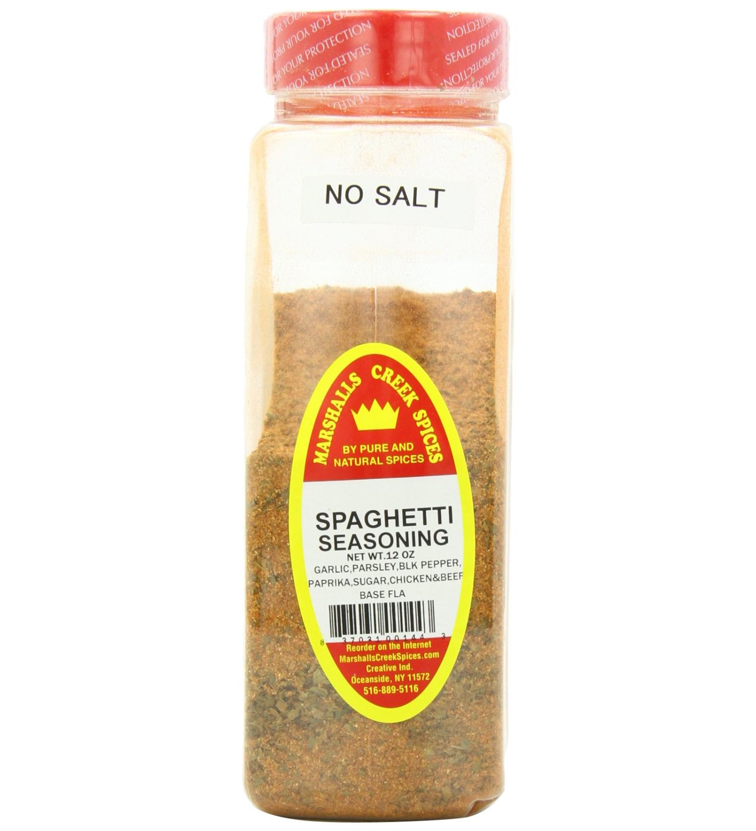 Marshalls Creek Spices Spaghetti Seasoning No Salt 11 Ounce - Buy Online on GoSupps.com