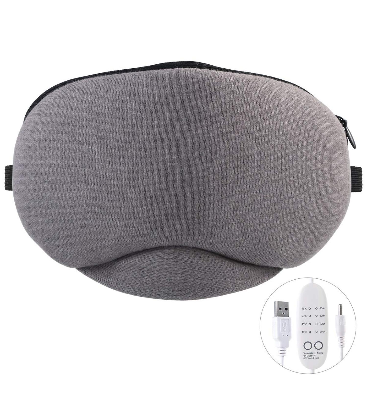 None SPA Comfort Steam Eye Mask USB Heating Sleeping Goods With or Without Lavender Herb For Dry Puffy Eyes Dark Circles for Sleep Anywhere Home or Travel 4Level Temperature 3 Timing Removable & Washab Nonscented Gray - Buy Online on GoSupps.com
