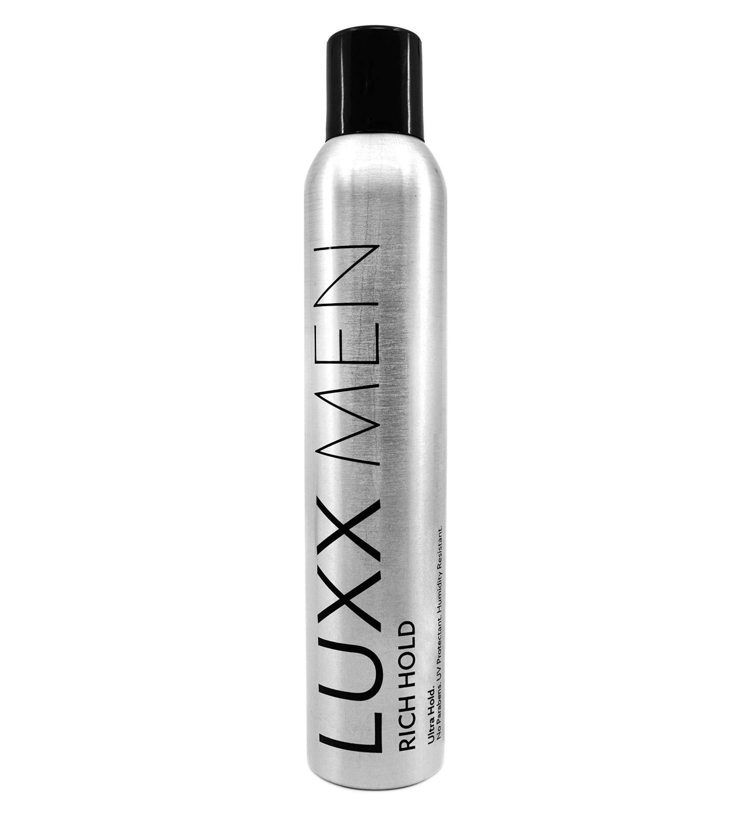 Luxx Rich Hold Hairspray 10oz - UV Protectant Humidity Resistant Hair Products