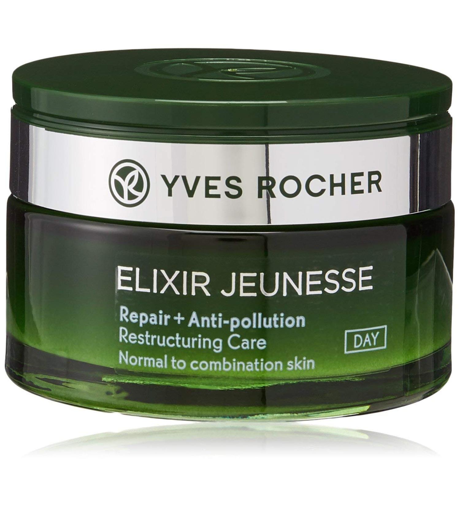 Yves Rocher Elixir Jeunesse Day Care Cream - Anti-Pollution Repair for Normal to Combination Skin | 50ml - Buy Online on GoSupps.com