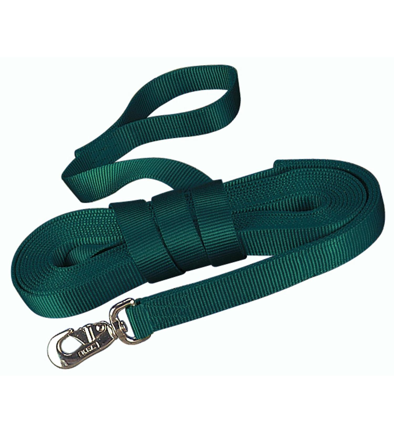 Hamilton Single Thick Nylon Horse Longe Line with Swivel Snap, 1-Inch/26-Feet, Dark Green Dark Green 1-Inch/26-Feet