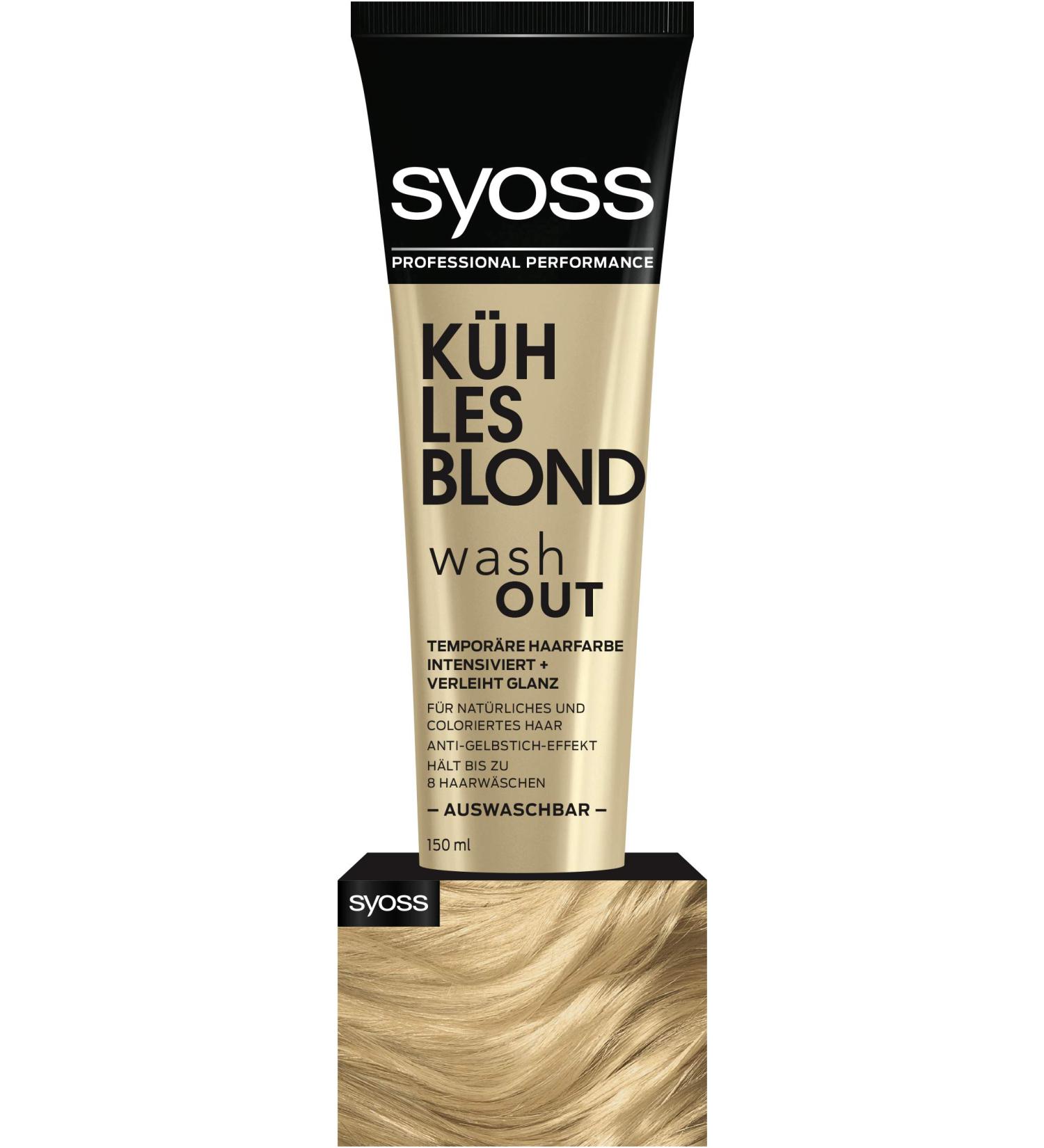 Syoss Wash Out Cool Blonde Level 0 - 150 ml | International Shipping Available - Buy Online on GoSupps.com