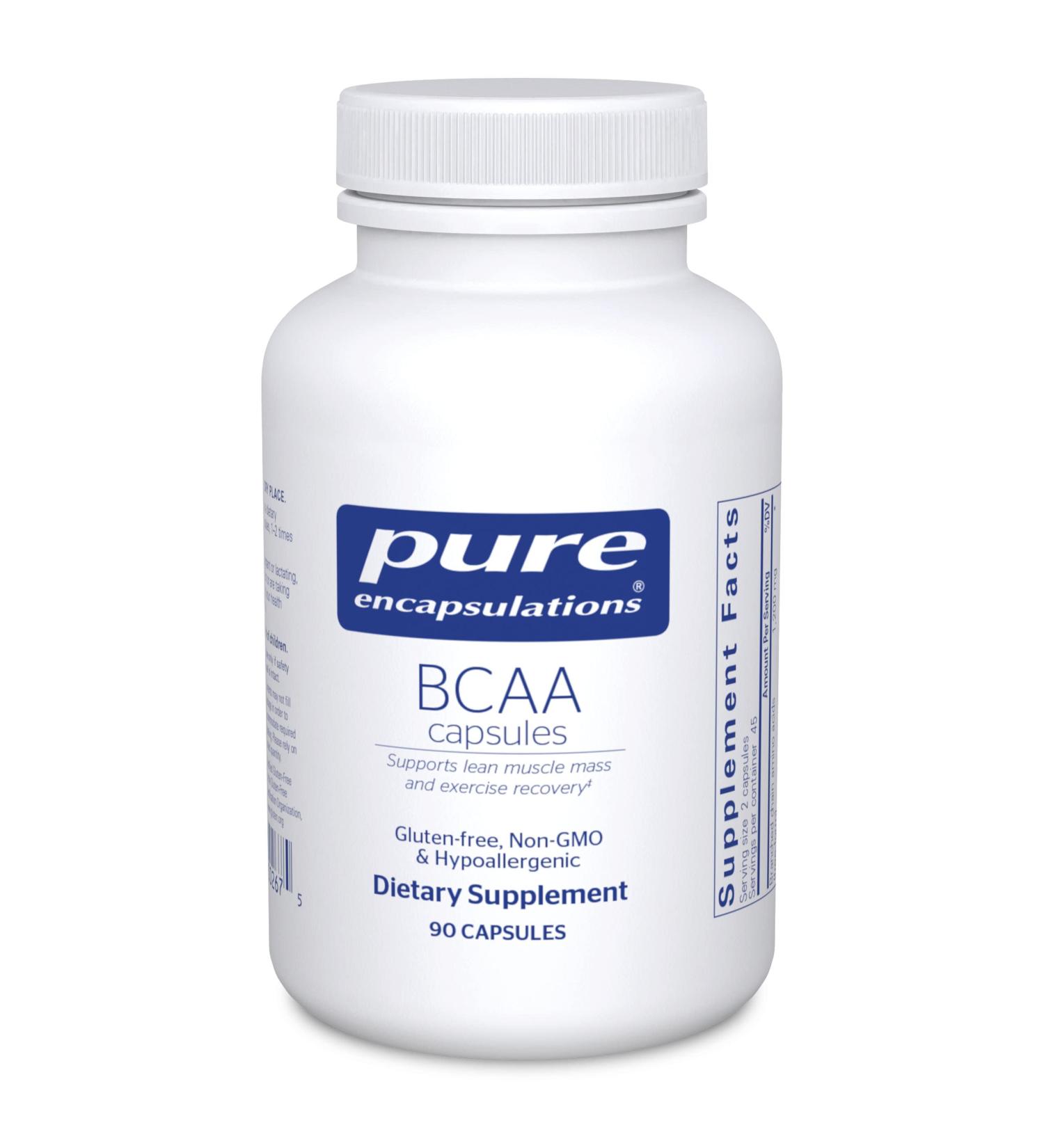 Pure Encapsulations BCAA Capsules - Muscle Support Supplement - 90 Count - Buy Online on GoSupps.com