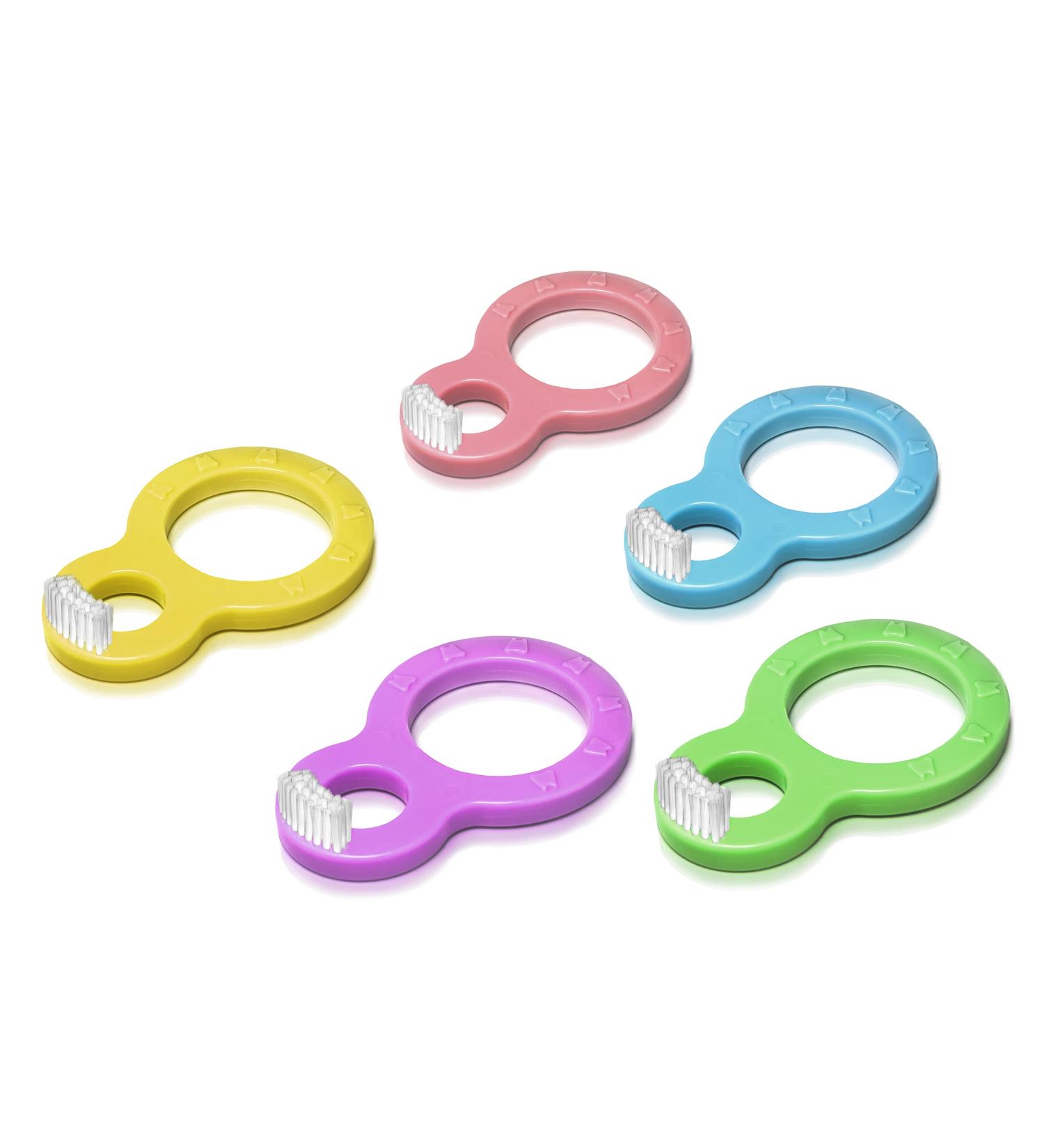 Infant Baby Toddler Safety Toothbrush Teether (5 Pack) - Gentle Teething Relief - Buy Online on GoSupps.com