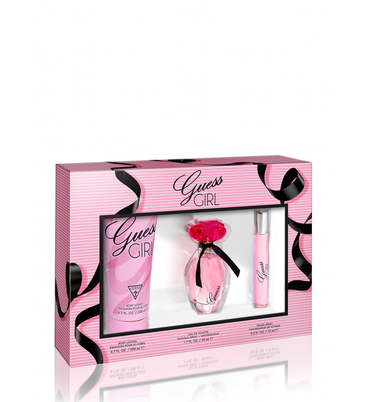 Guess Girl 3 Pc Gift Set 3.4oz EDT Spray 0.5oz EDT Spray 6.7oz Body Lotion GIFTSET 3 Piece Set - Buy Online on GoSupps.com